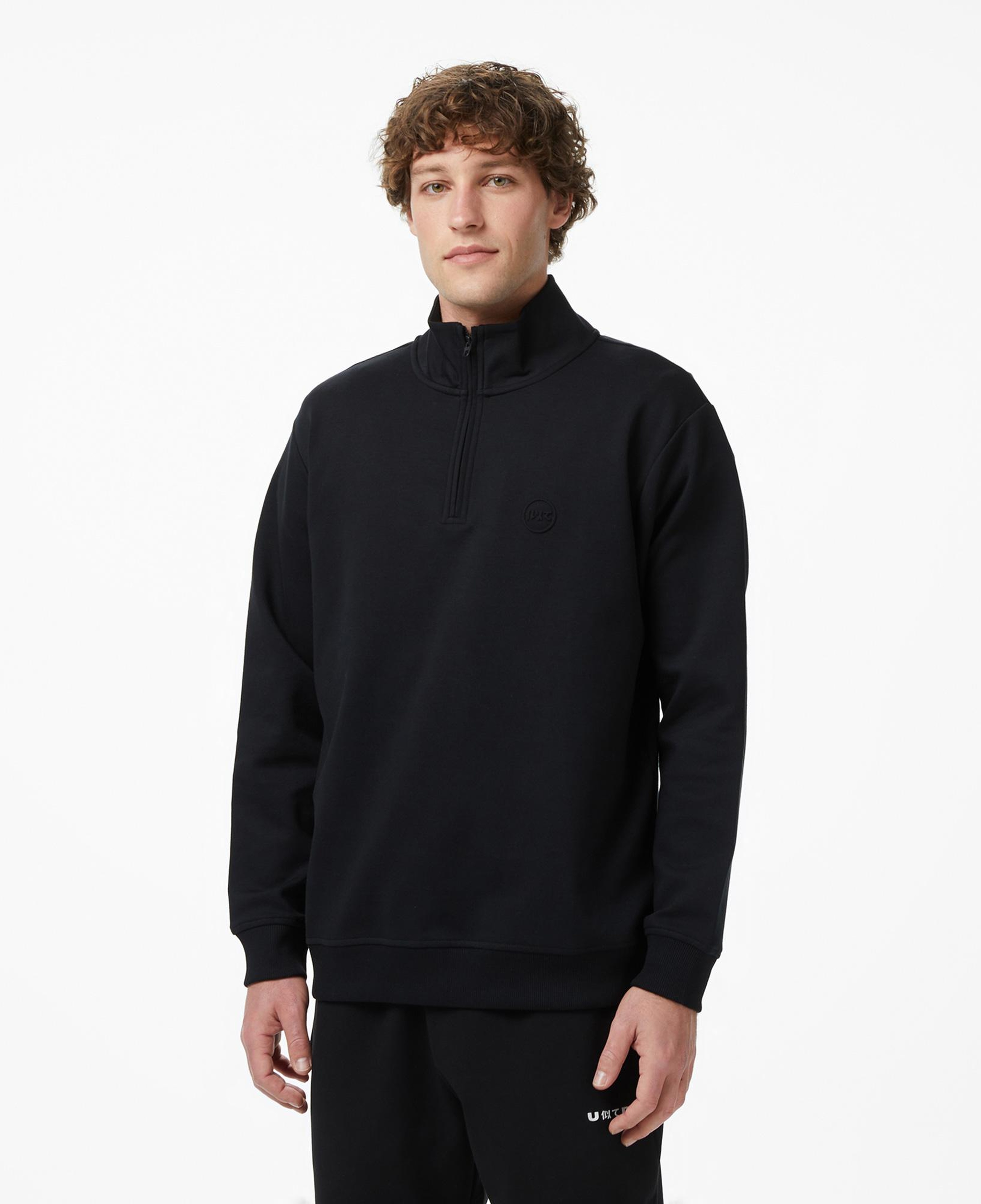 UNITED4 Regular Fit Erkek Siyah Sweatshirt