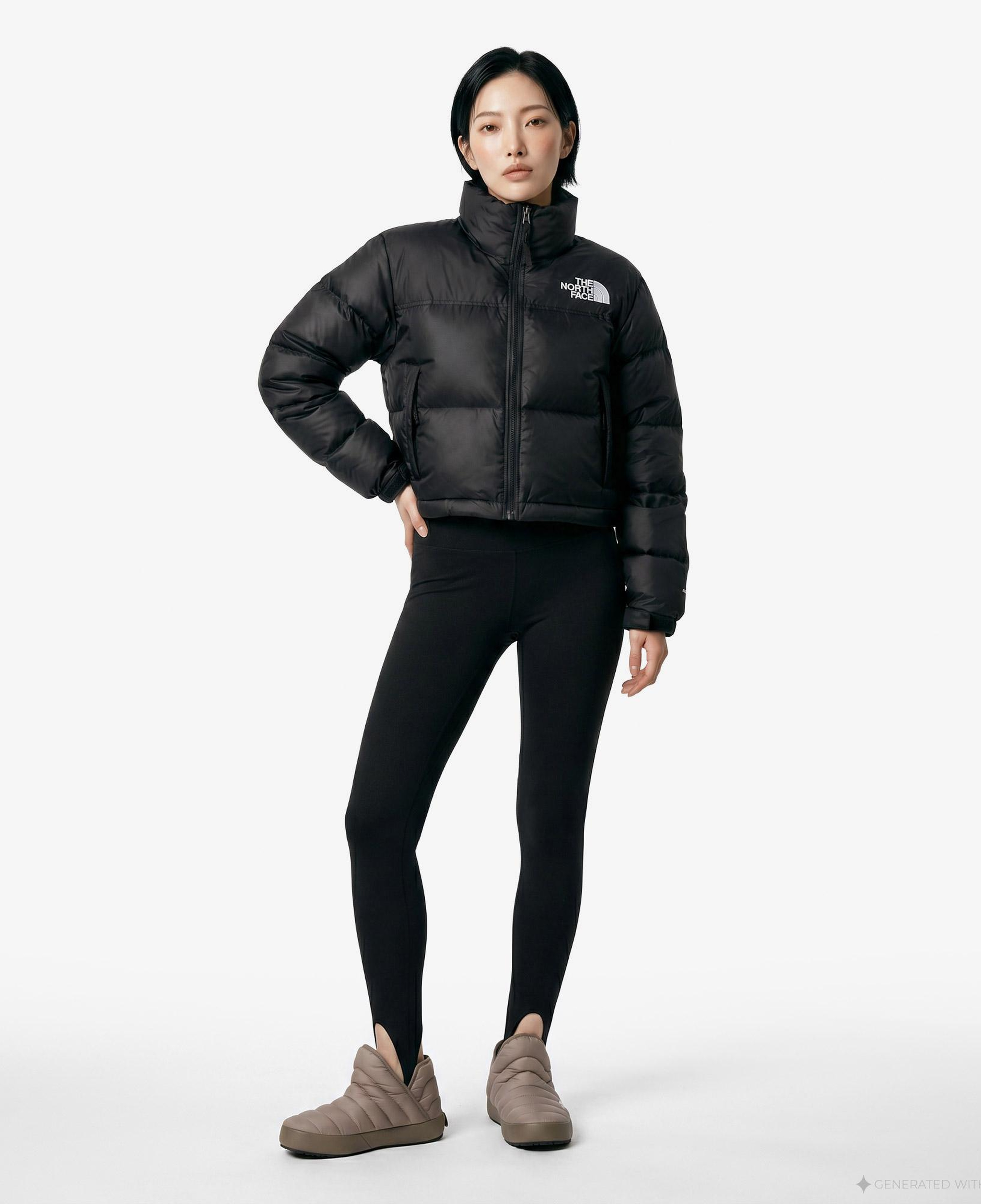 The North Face Kadın Nuptse Siyah Mont