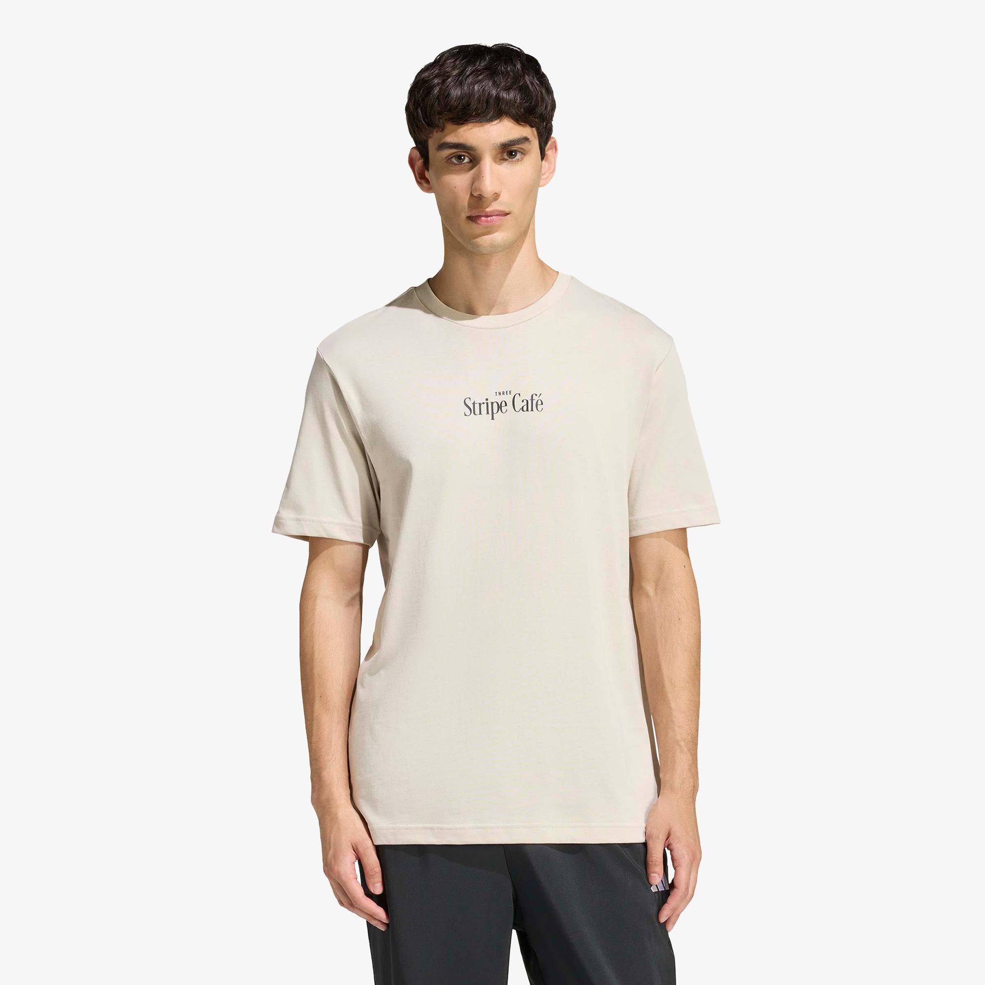 adidas Donut Box Erkek Bej T-Shirt