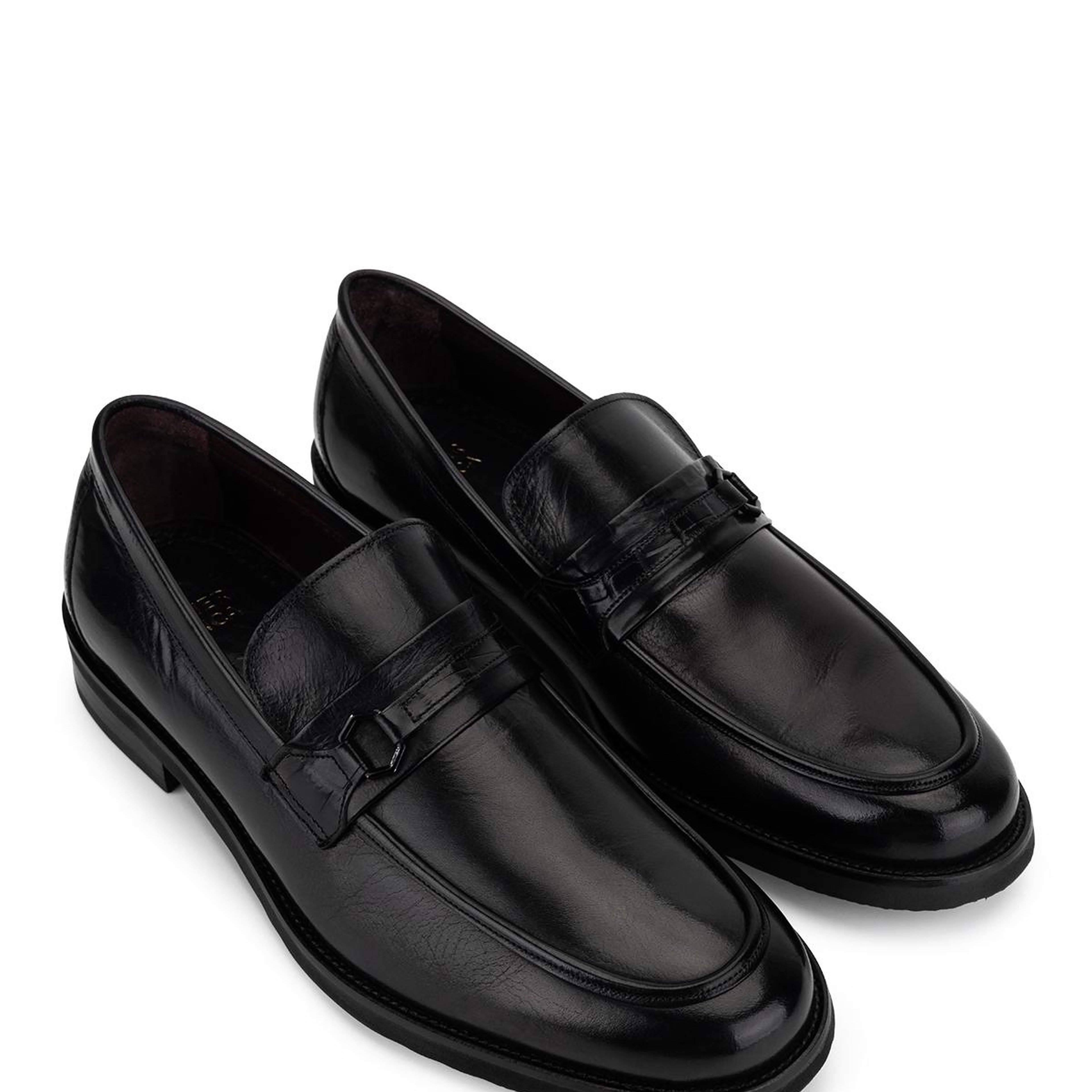 Tamer Tanca Erkek Hakiki Deri Siyah Makosen Ayakkabı