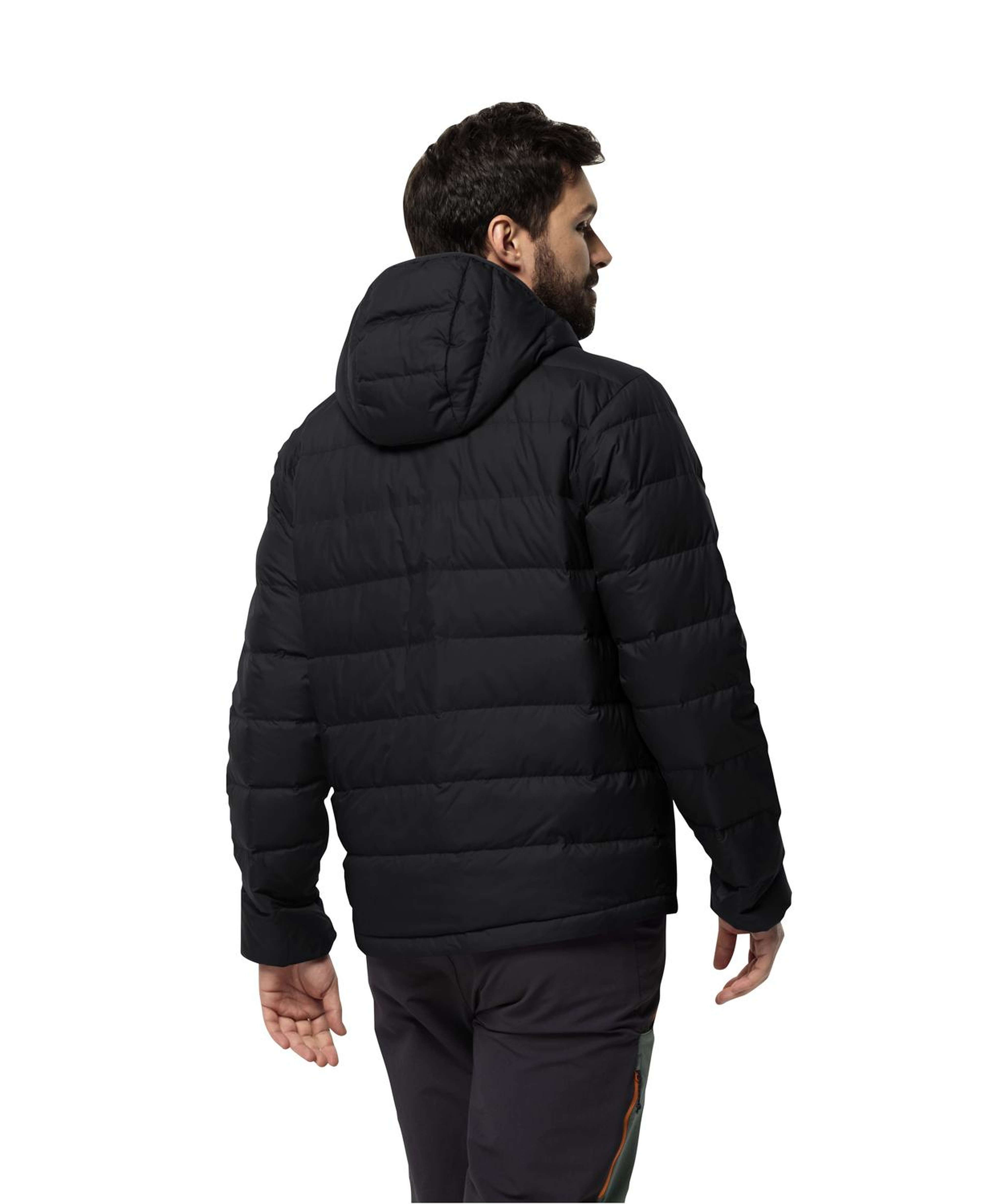 Jack Wolfskin Ather Do Hoody Rds Erkek Siyah Outdoor Ceketi