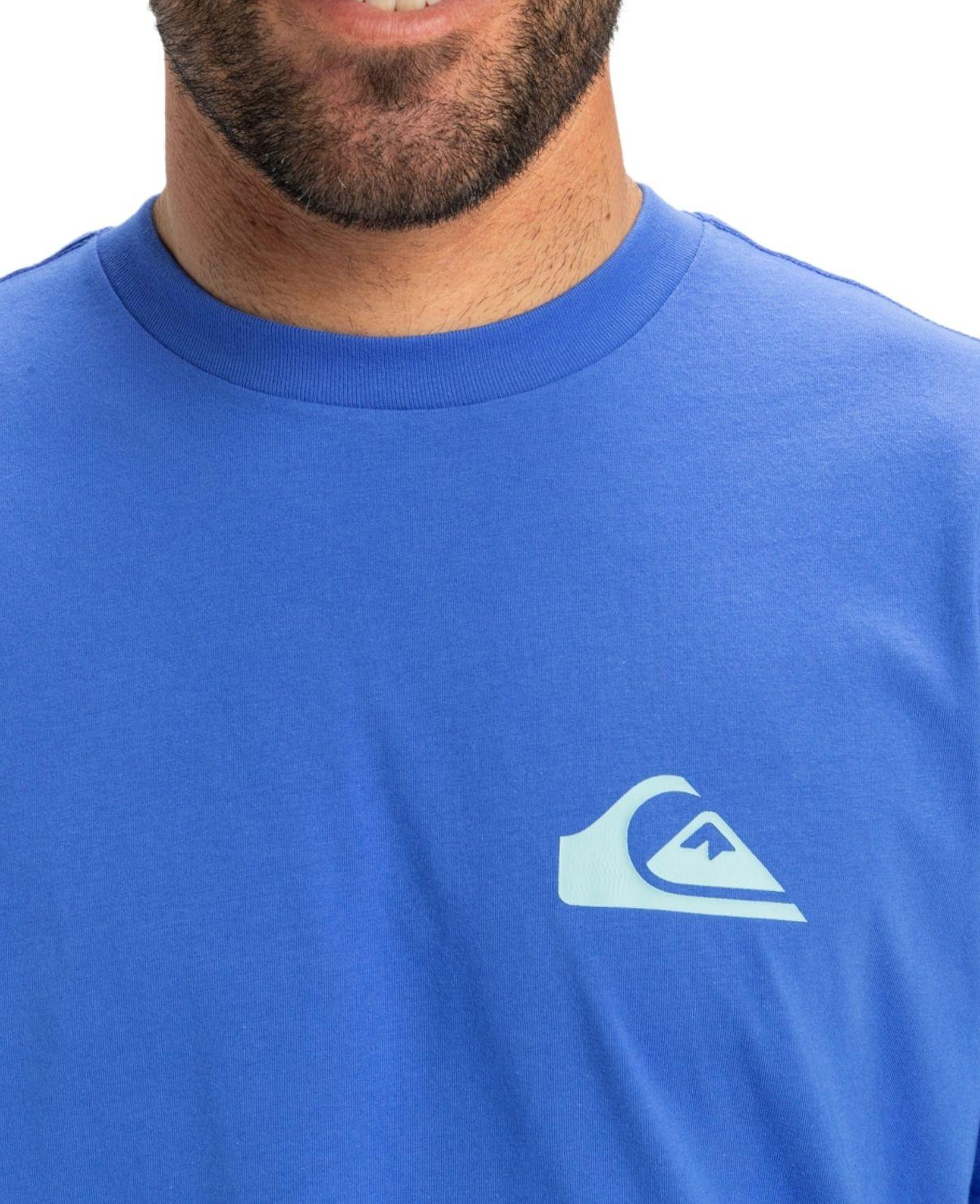Quiksilver Ev Mini Logo Erkek Mavi Tişört