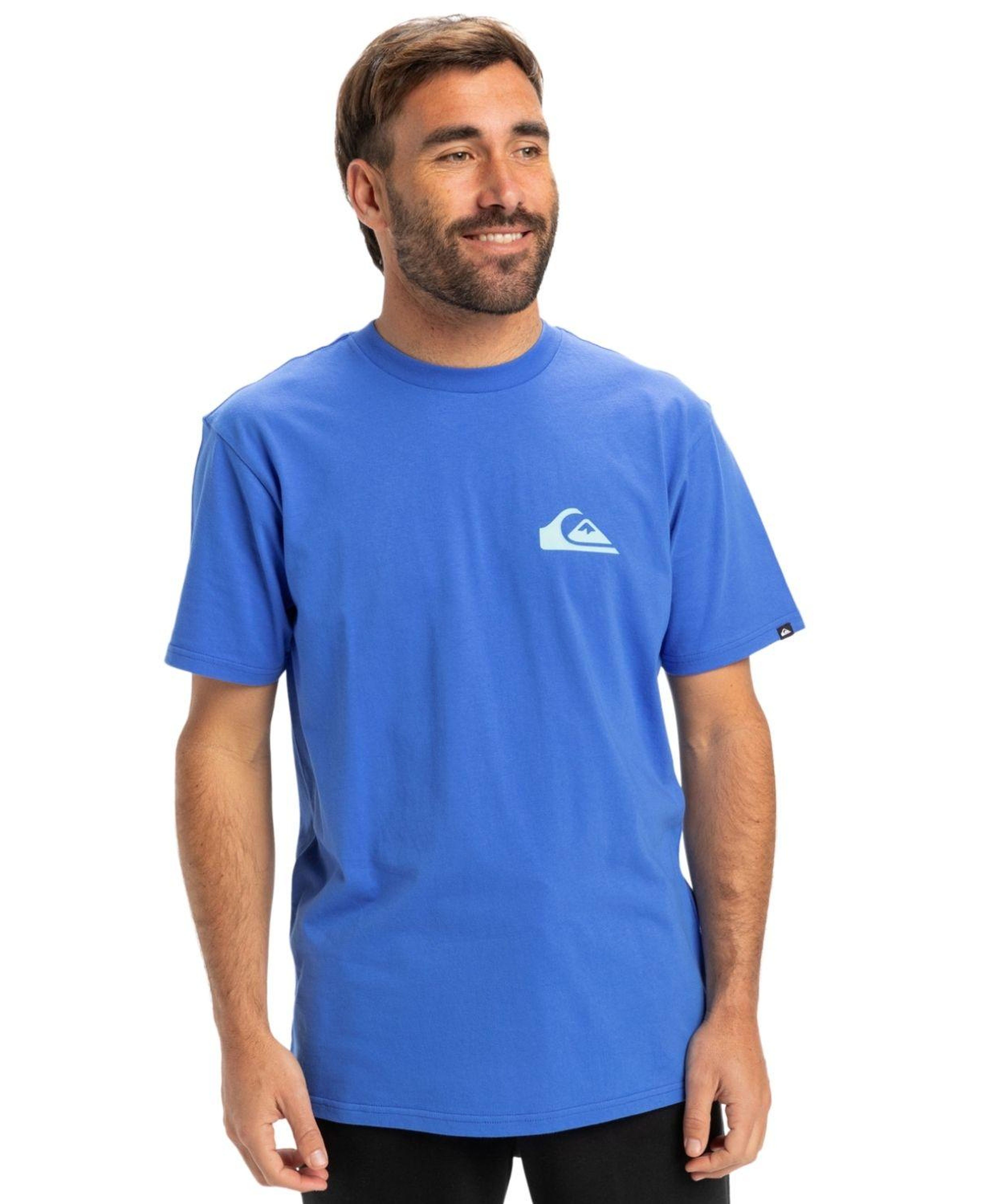 Quiksilver Ev Mini Logo Erkek Mavi Tişört