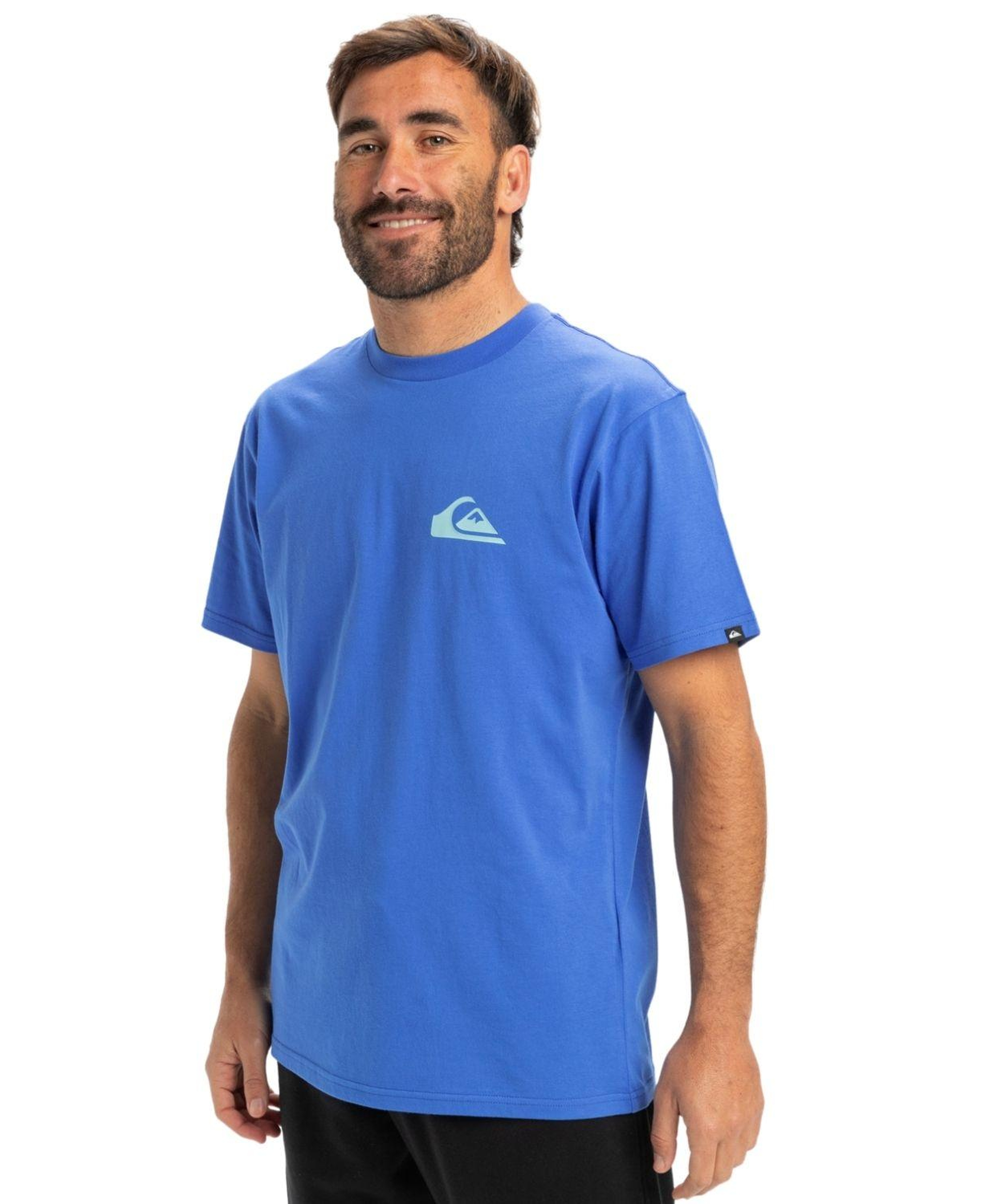 Quiksilver Ev Mini Logo Erkek Mavi Tişört