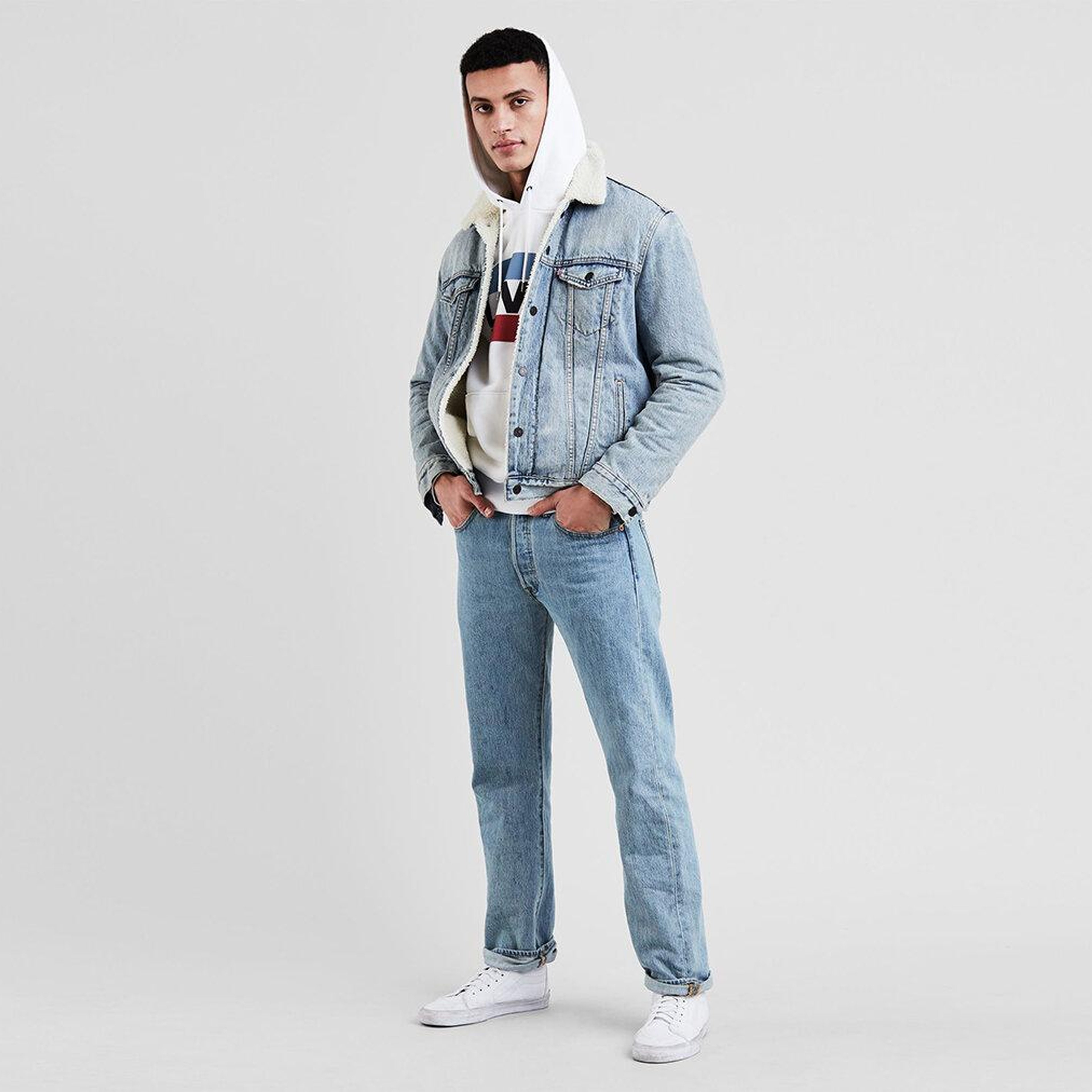 501® Levi's® Original Erkek Jean Pantolon - Light Stonewash
