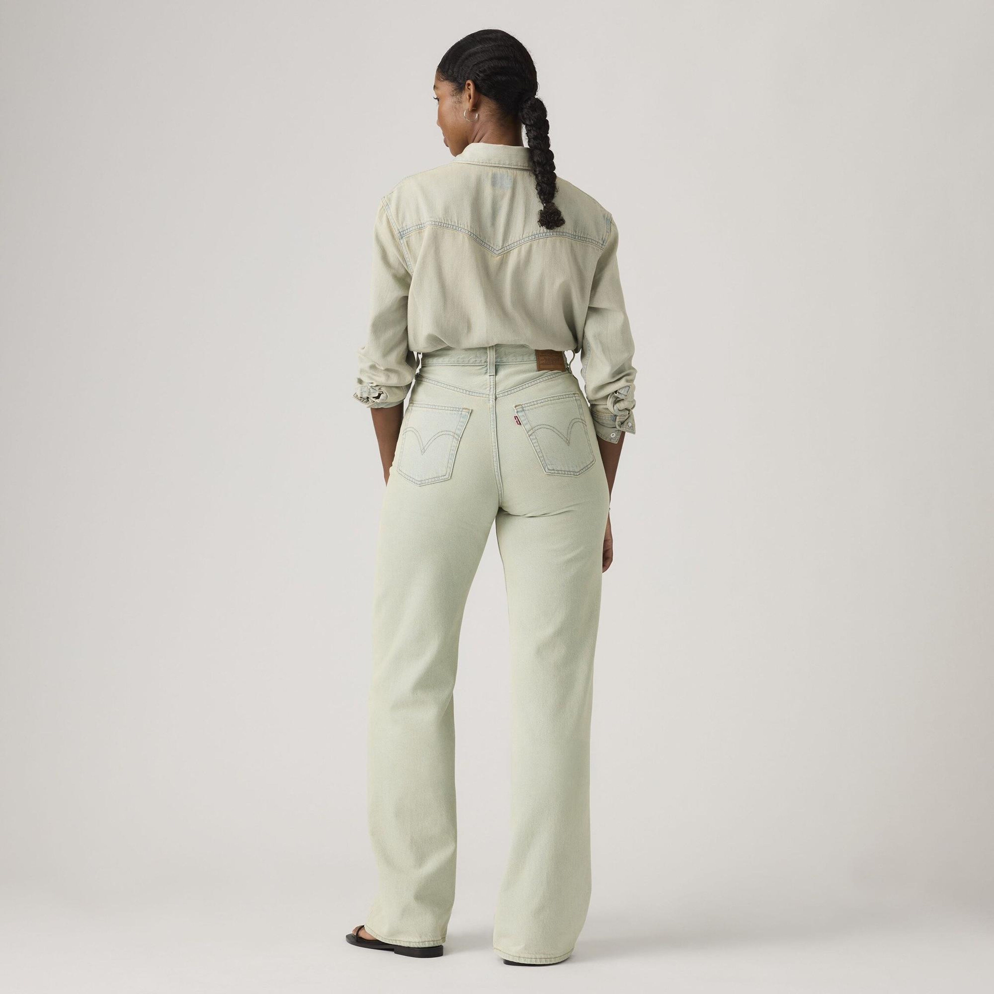 Ribcage Wide Leg Kadın Jean Pantolon