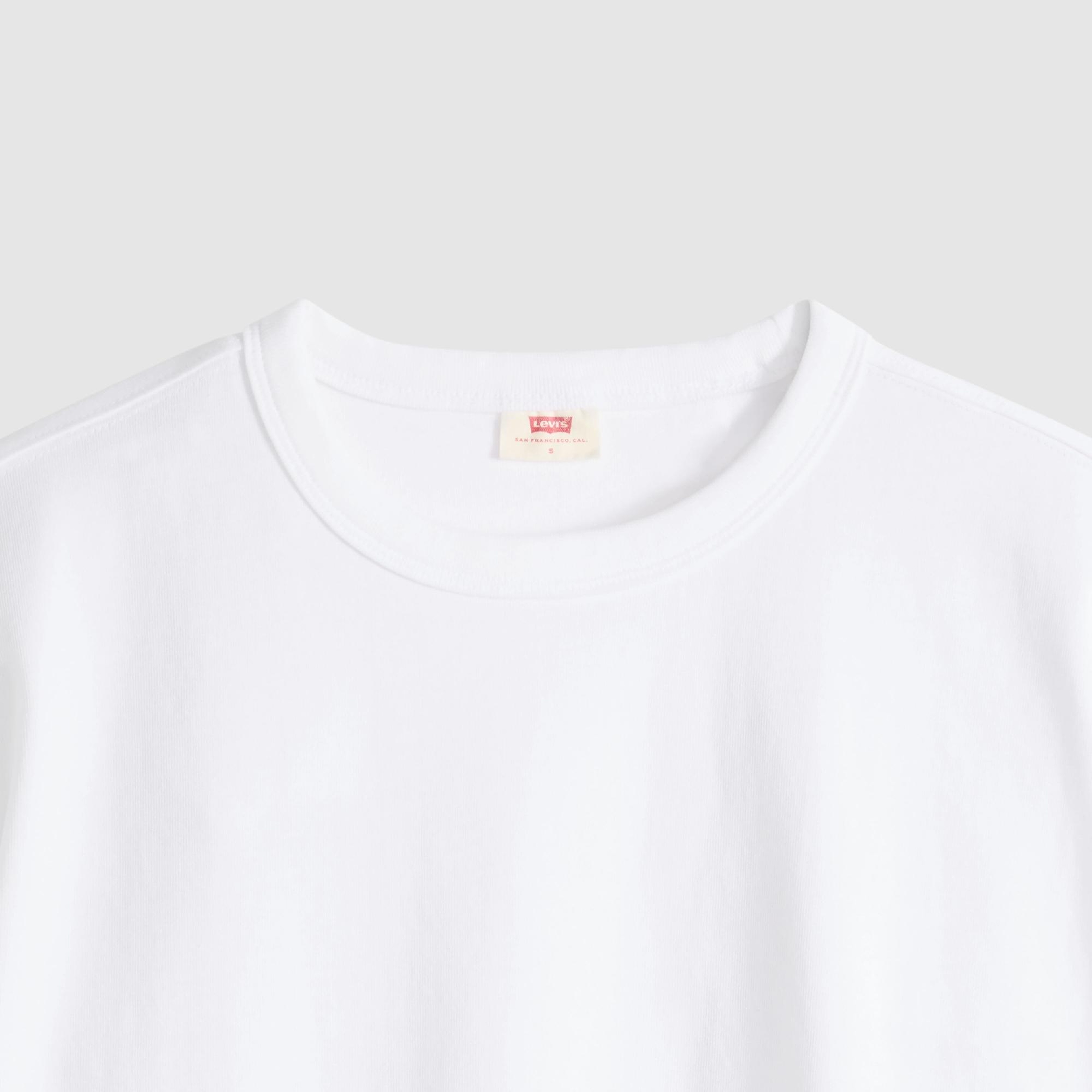 Vintage Basic Beyaz Tişört
