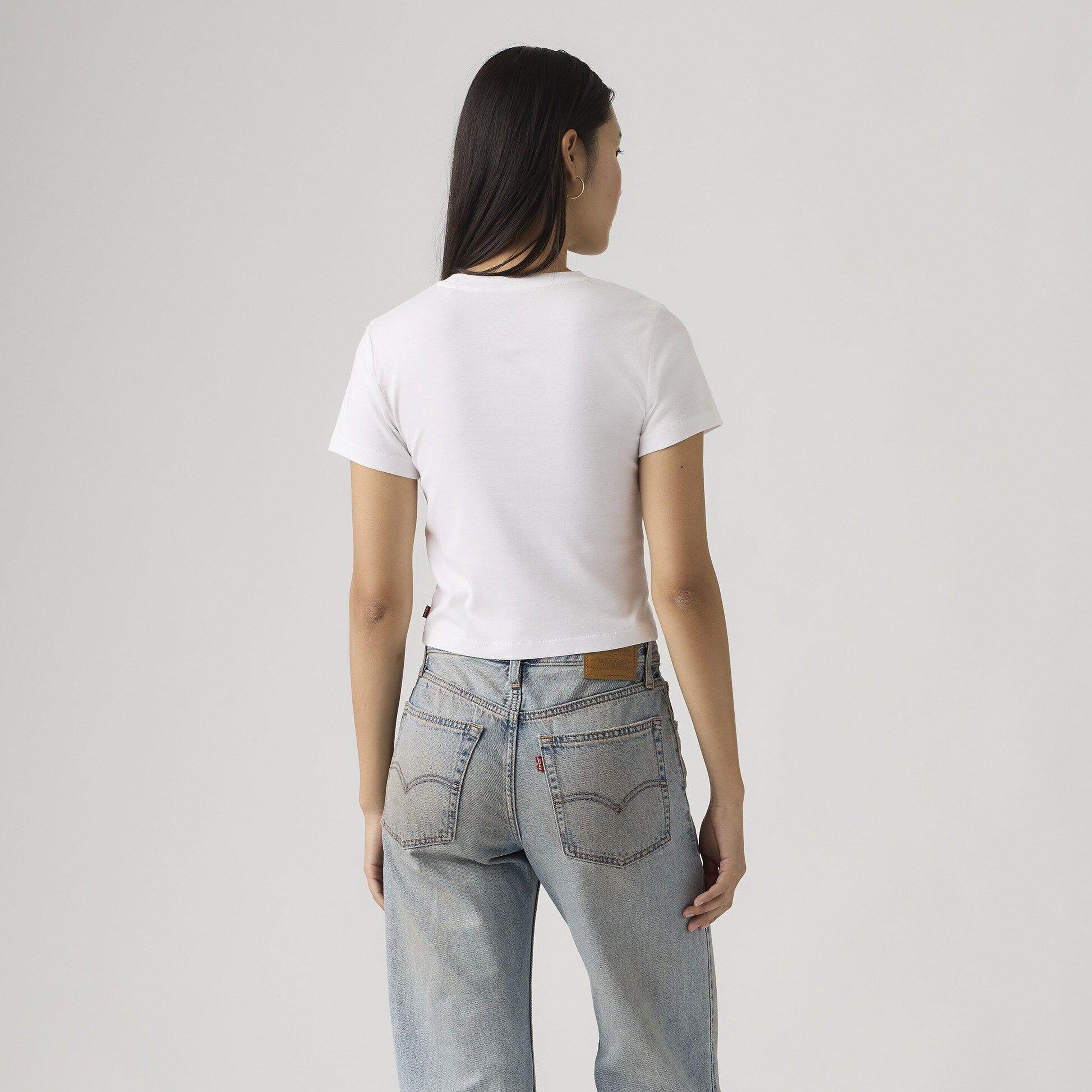 Slim Fit Baskılı Essential Sport Beyaz Tişört