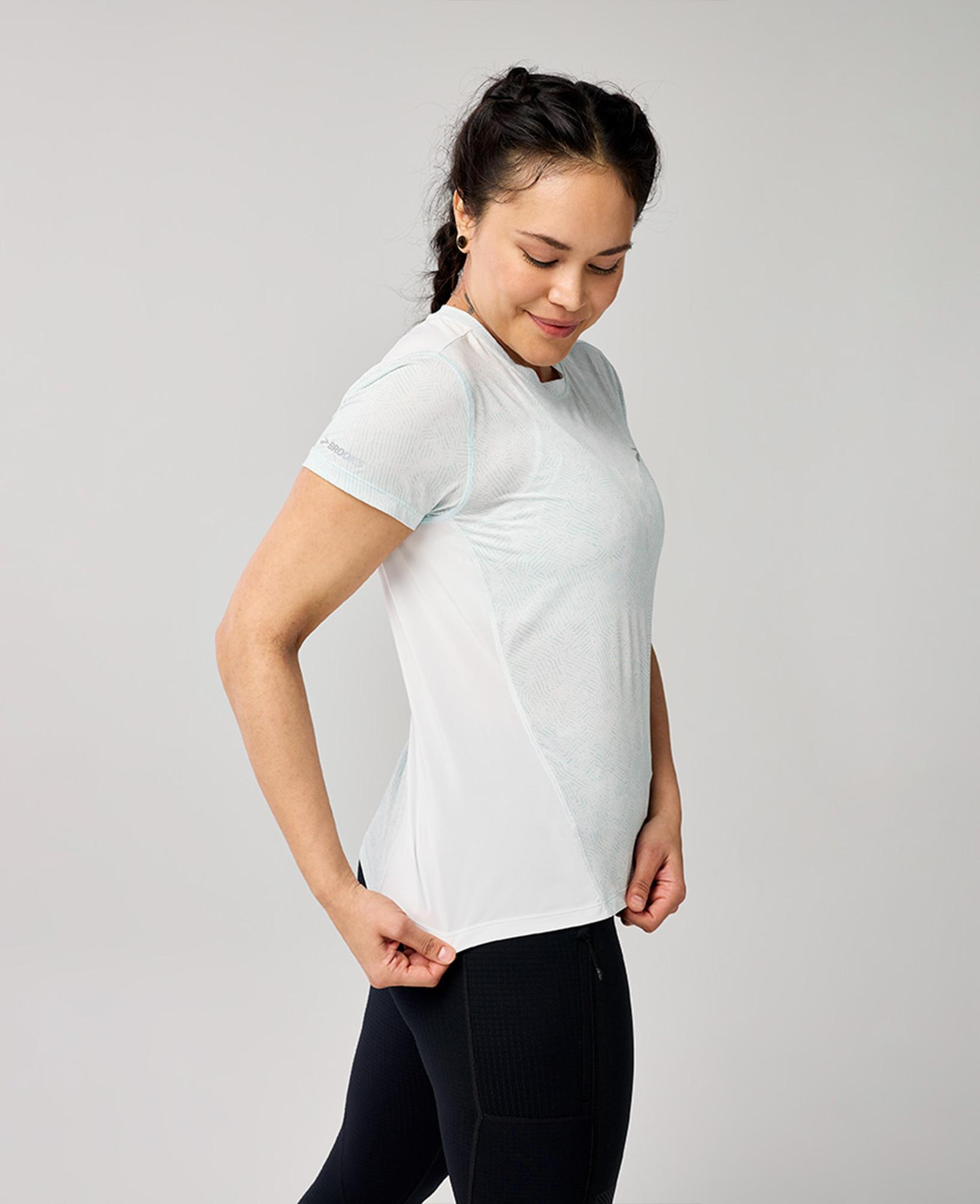Brooks Sprint Free Sleeve 3.0 Kadın Mavi Koşu T-Shirt