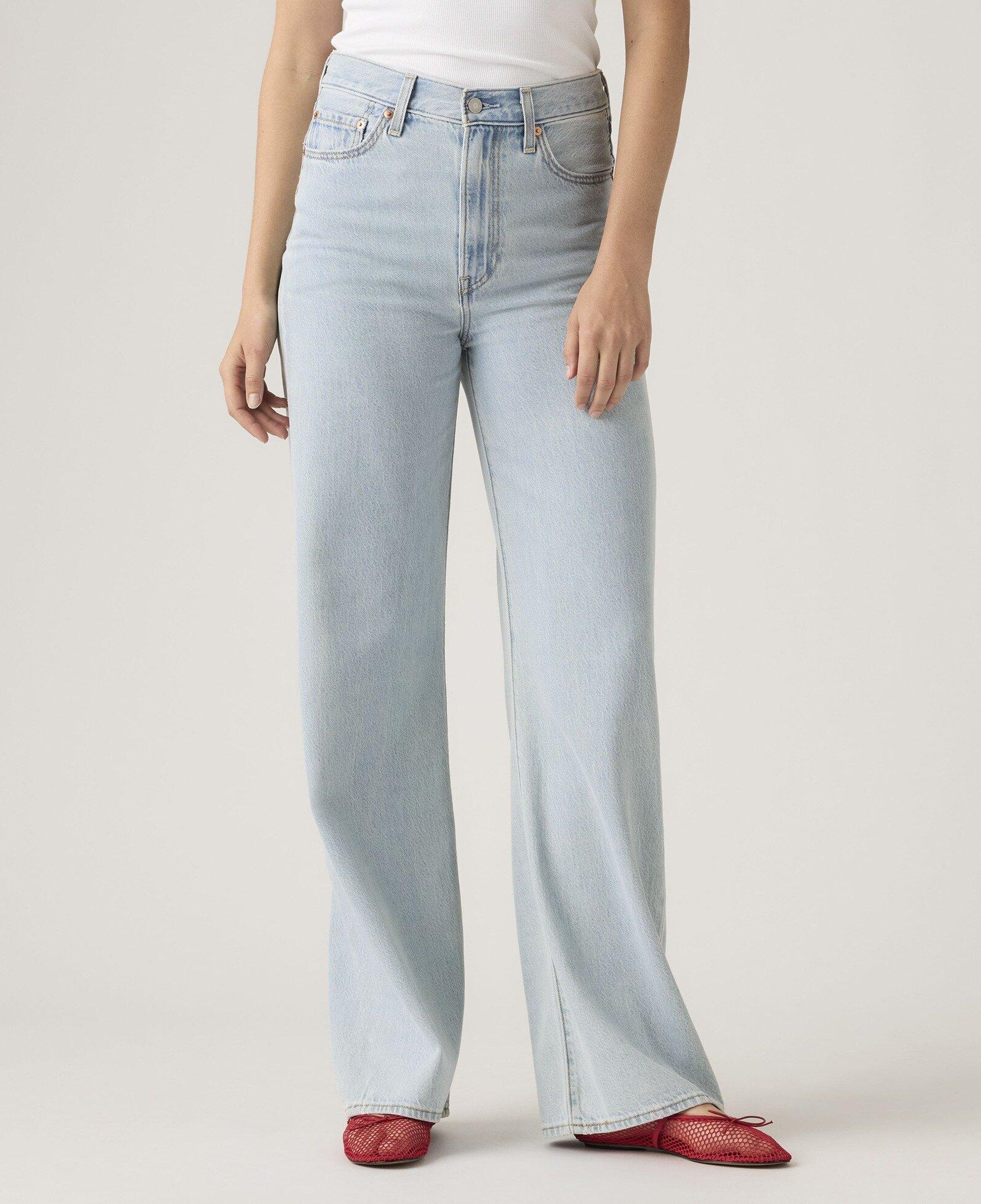 Ribcage Wide Leg Kadın Jean Pantolon - Course Stone