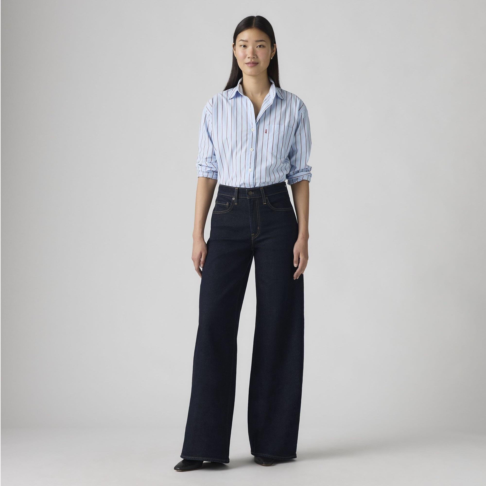 728 High Rise Wide Leg Kadın Jean Pantolon - Retro Rinse