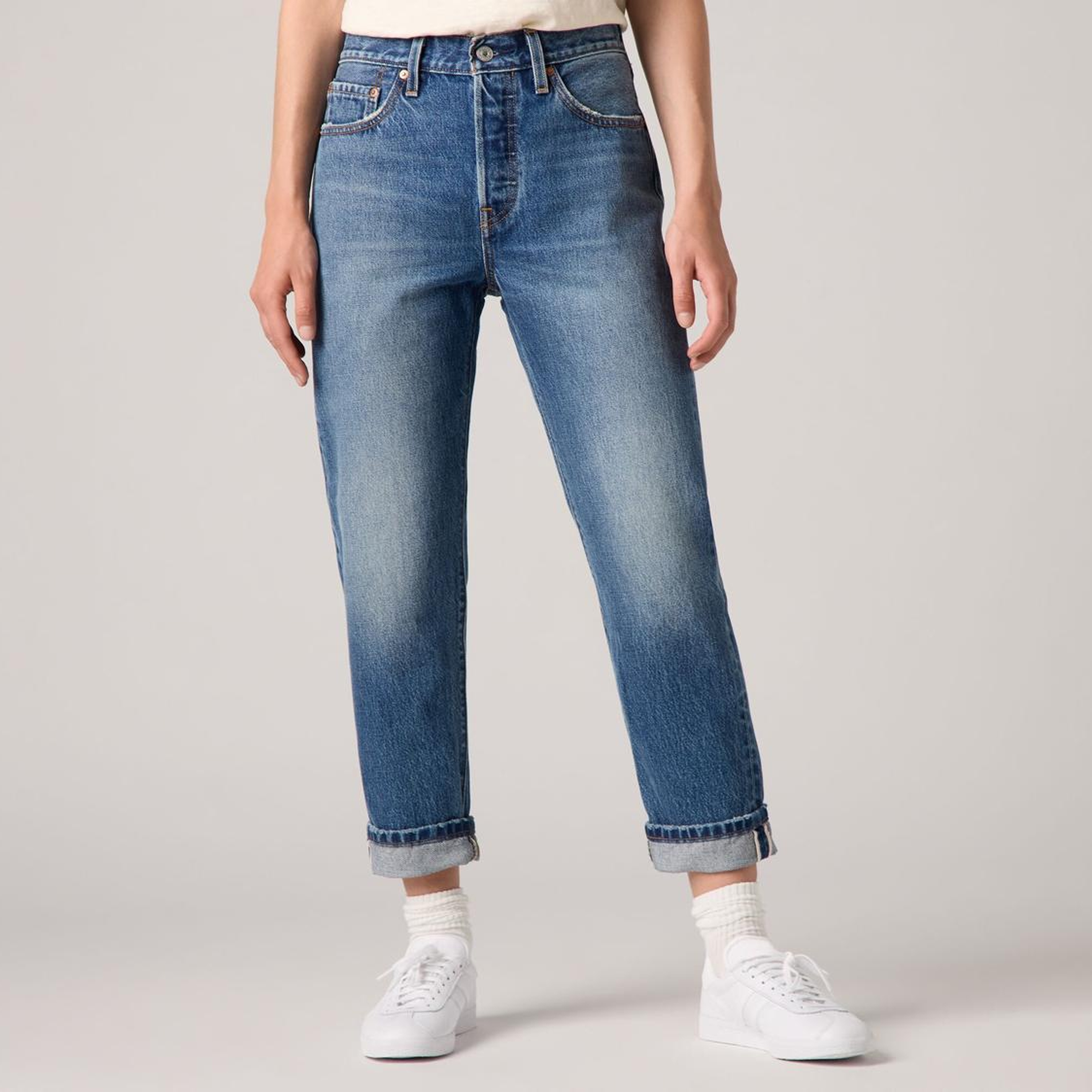 501® Crop Selvedge Kadın Jean Pantolon - After Four Selvedge