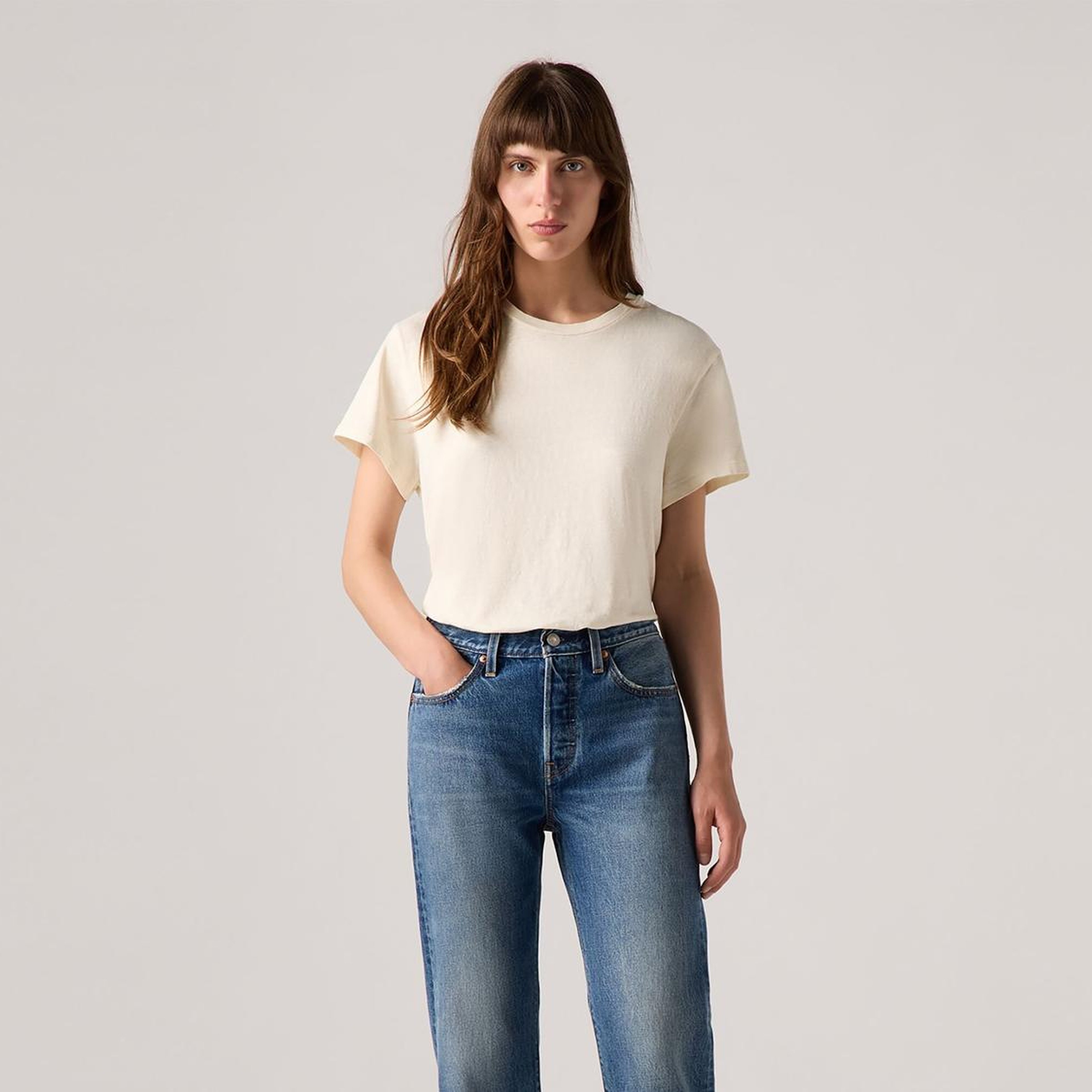 501® Crop Selvedge Kadın Jean Pantolon - After Four Selvedge