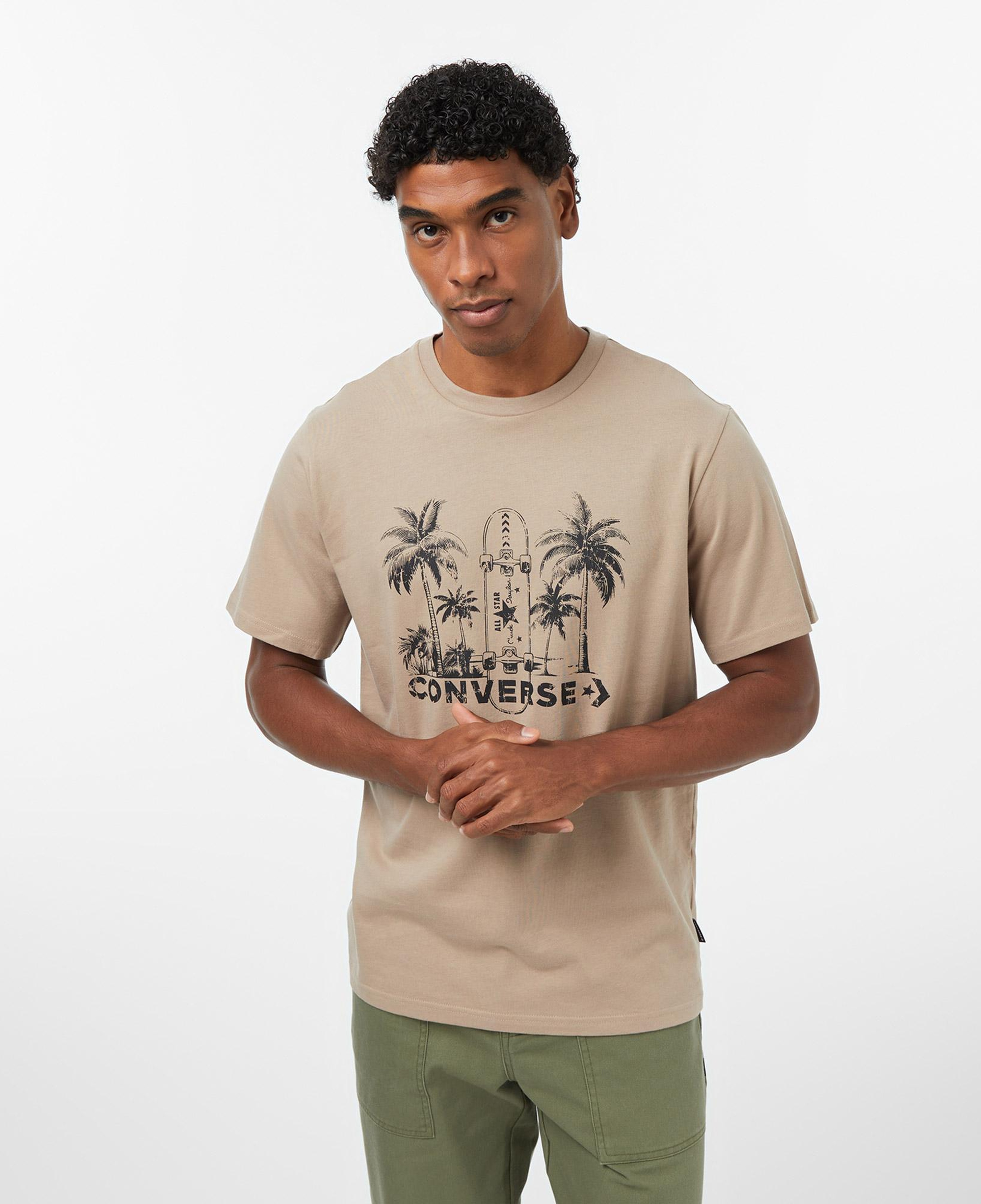Converse Erkek Bej T-Shirt