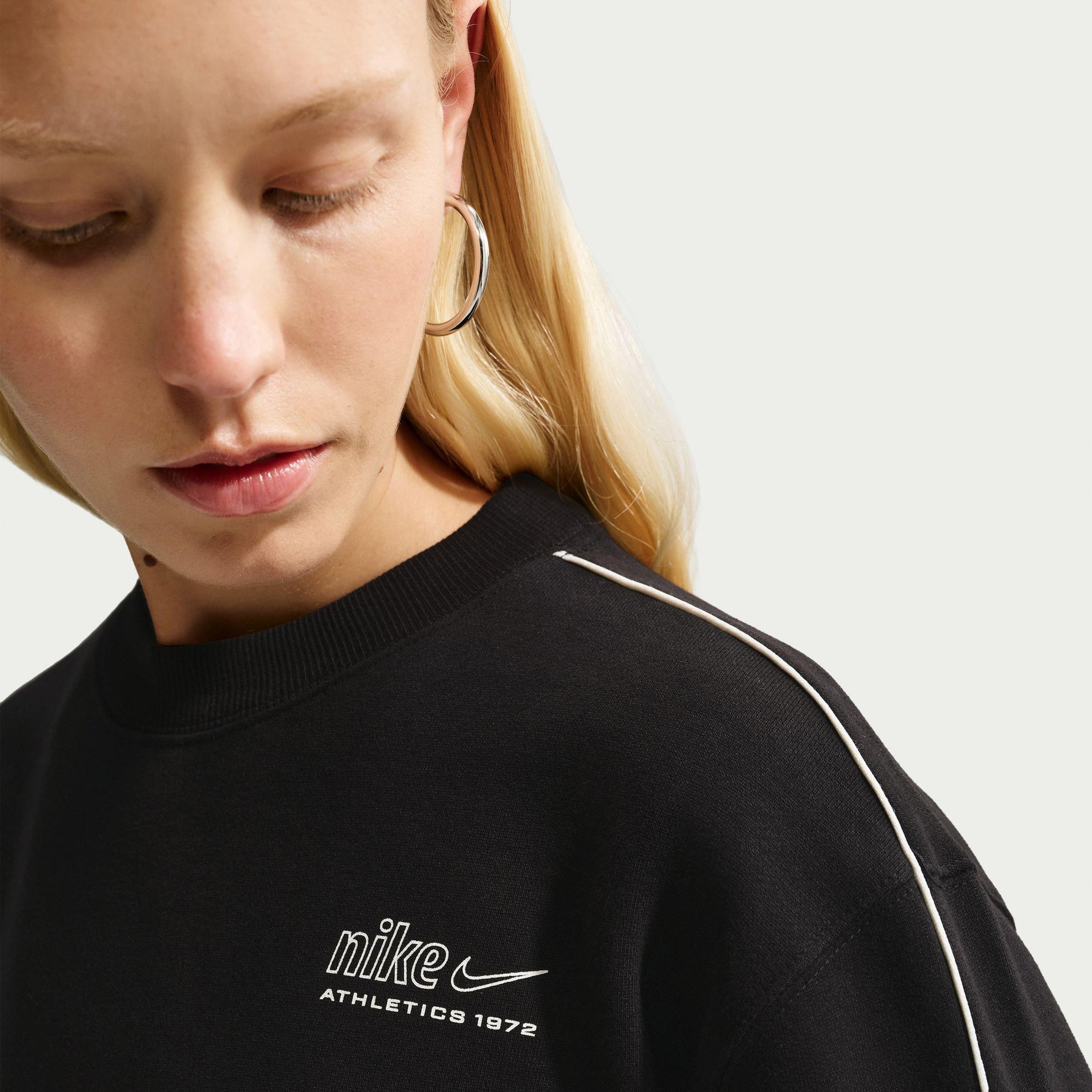 Nike Studio Fleece Kadın Siyah Sweatshirt