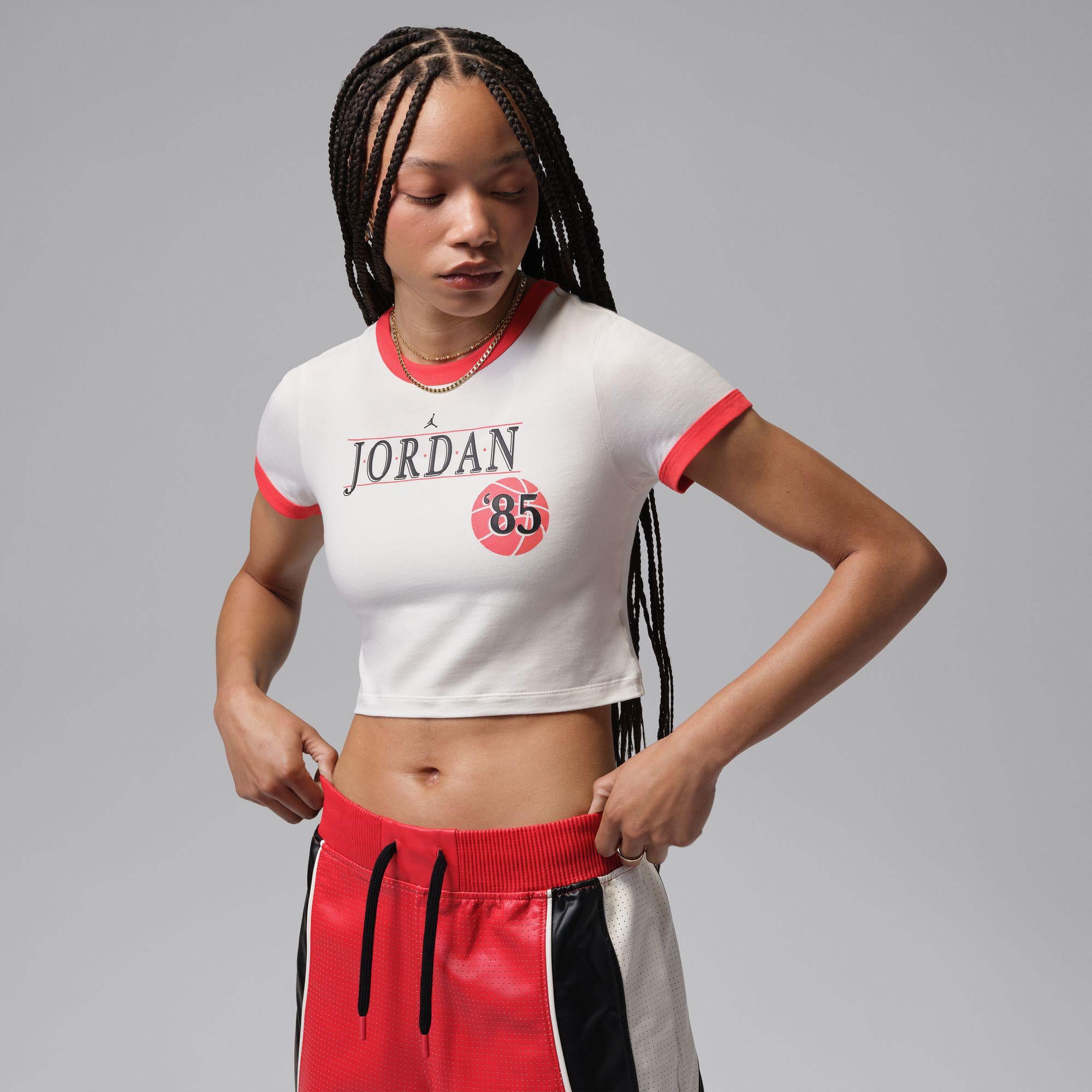 Jordan Word Ringer Kadın Krem Rengi T-Shirt