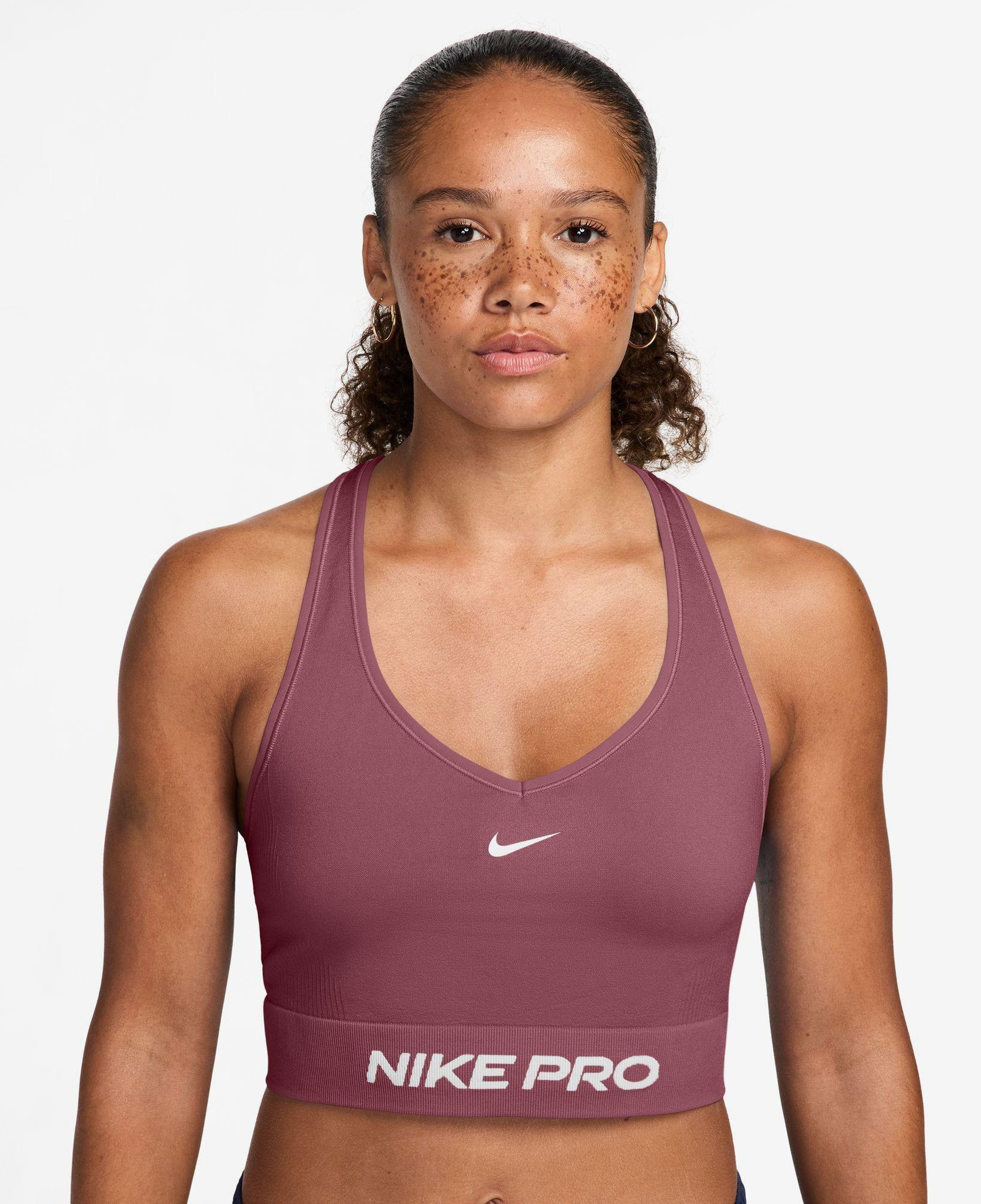 Nike Pro Dri-Fit Seamless Kadın Pembe Bra