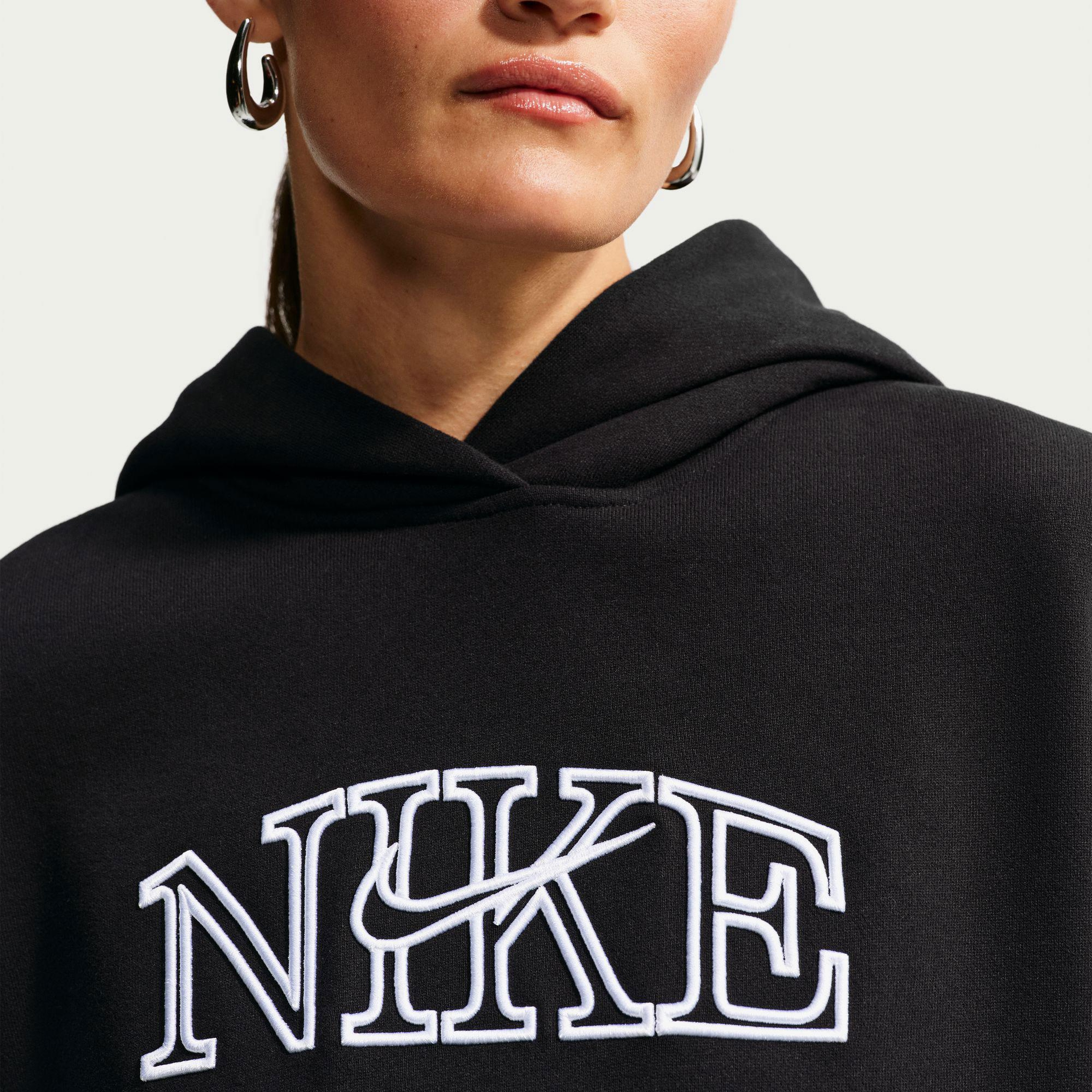 Nike Studio Fleece Kadın Beyaz Hoodie