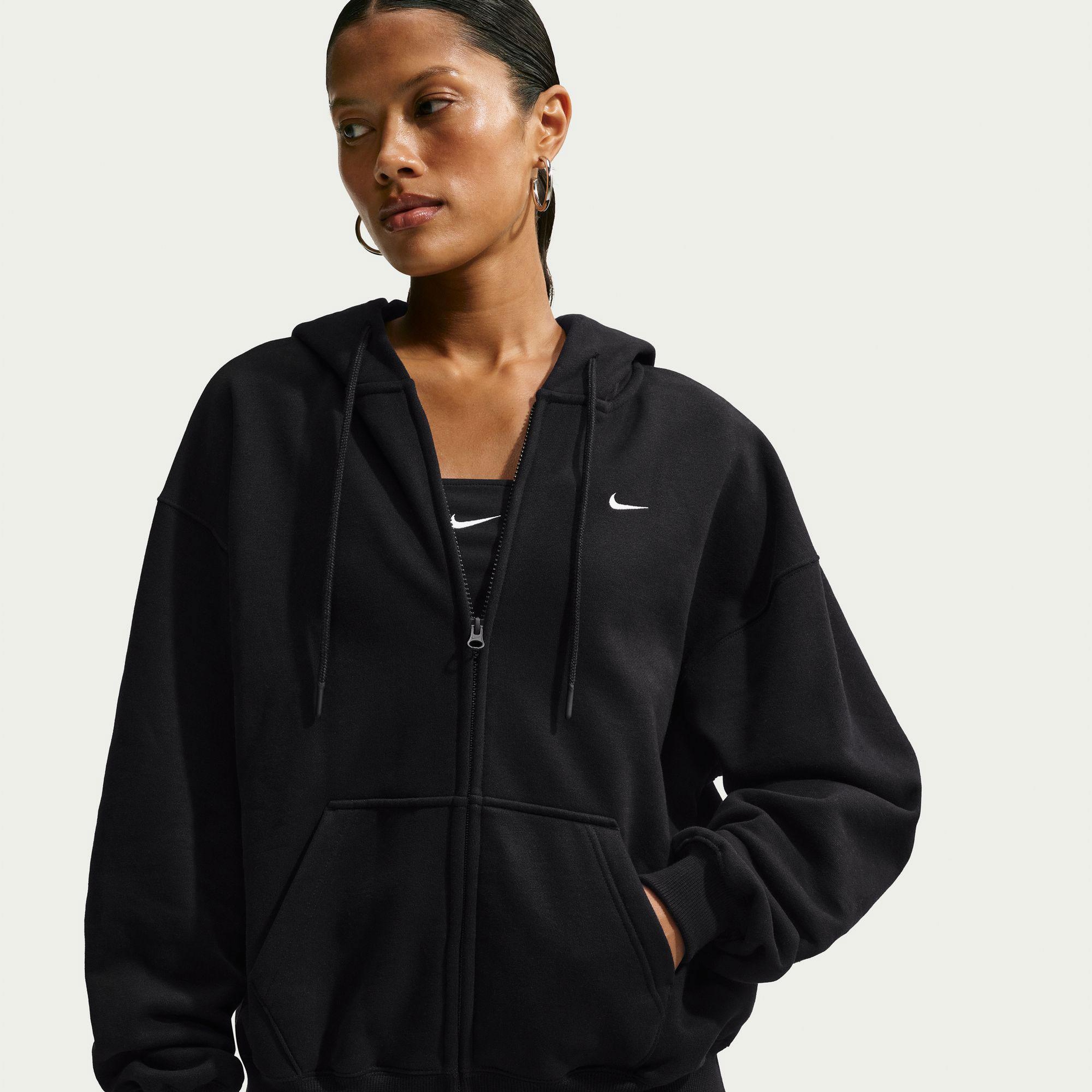 Nike Studio Fleece Kadın Siyah Eşofman Üstü
