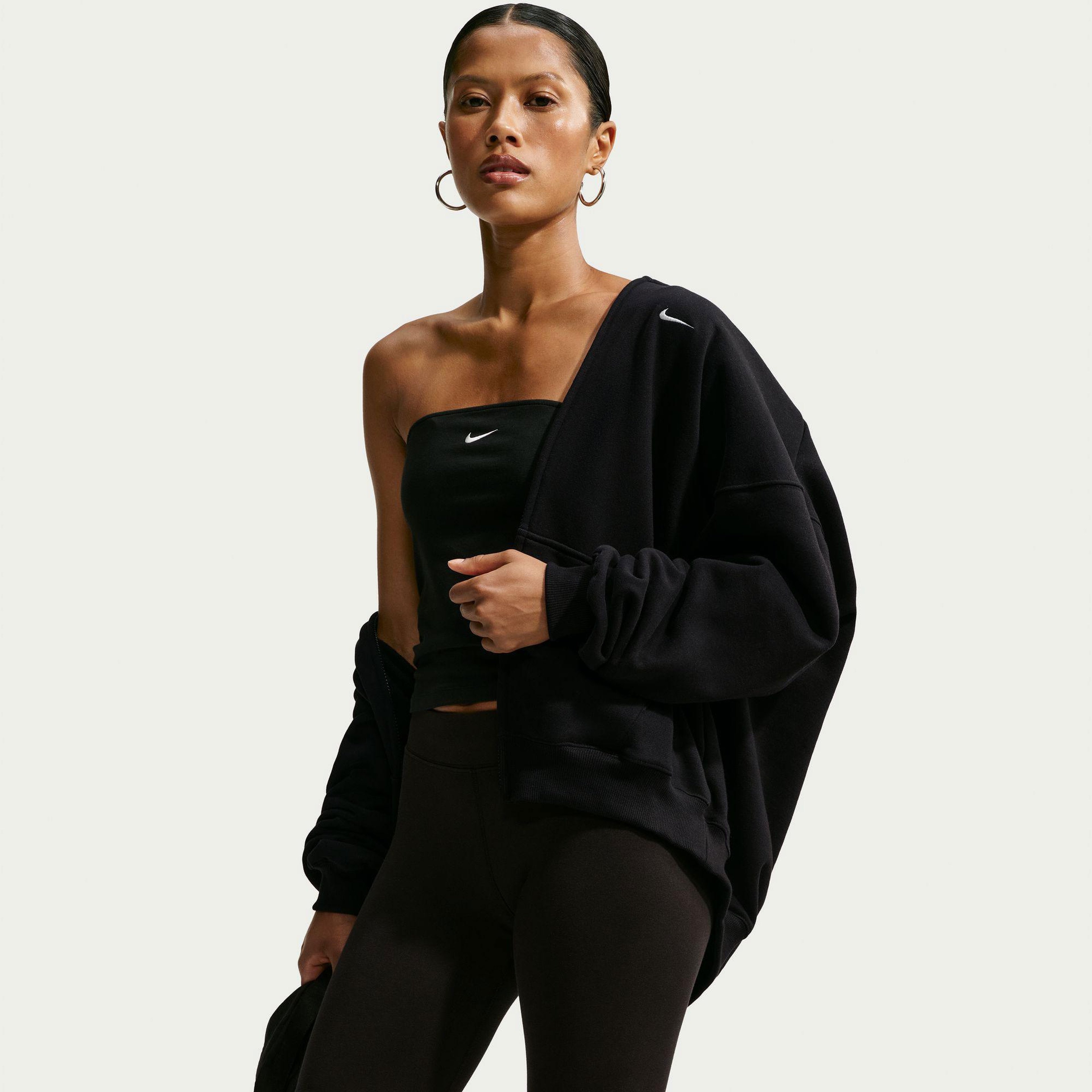Nike Studio Fleece Kadın Siyah Eşofman Üstü