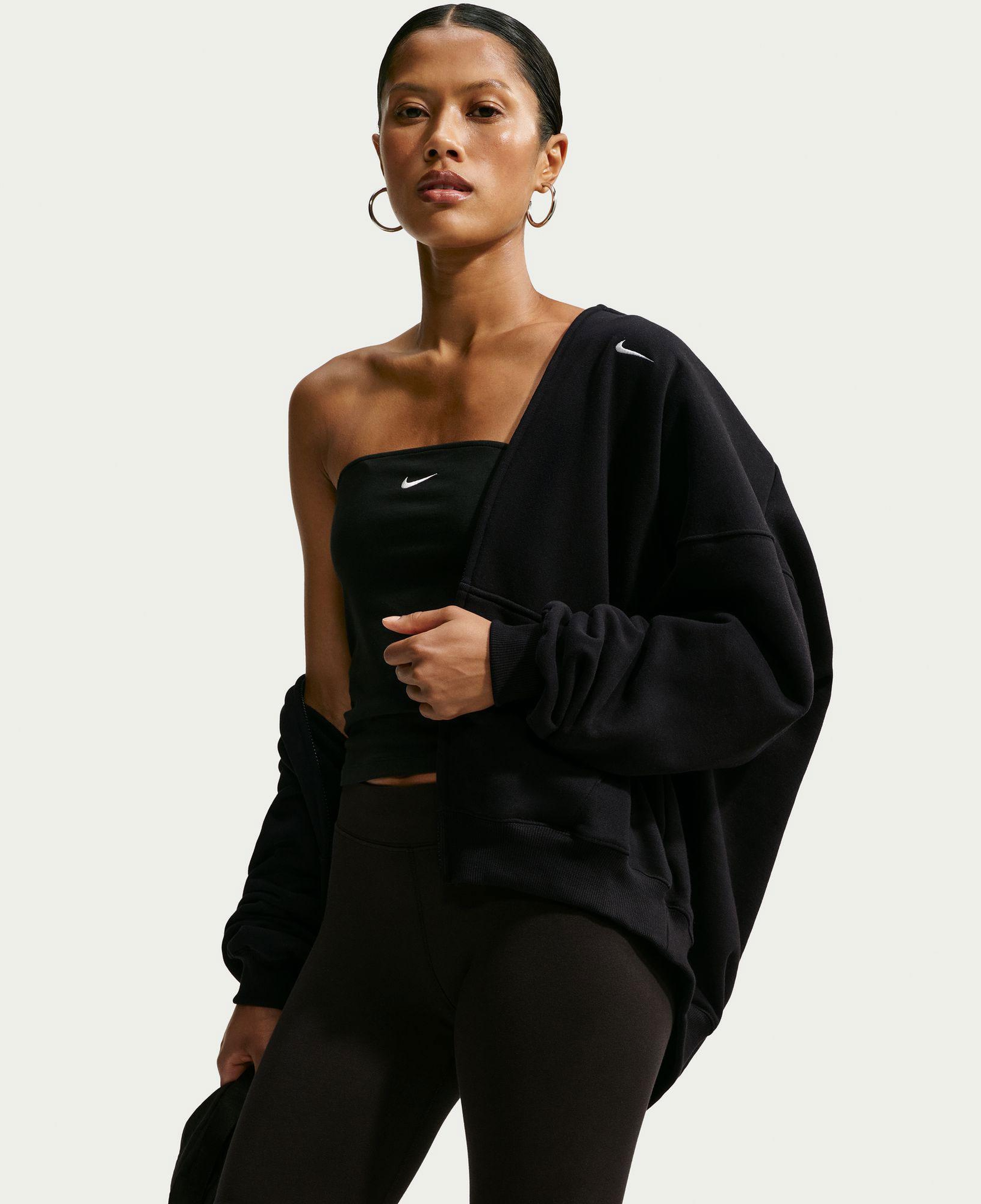 Nike Studio Fleece Kadın Siyah Eşofman Üstü
