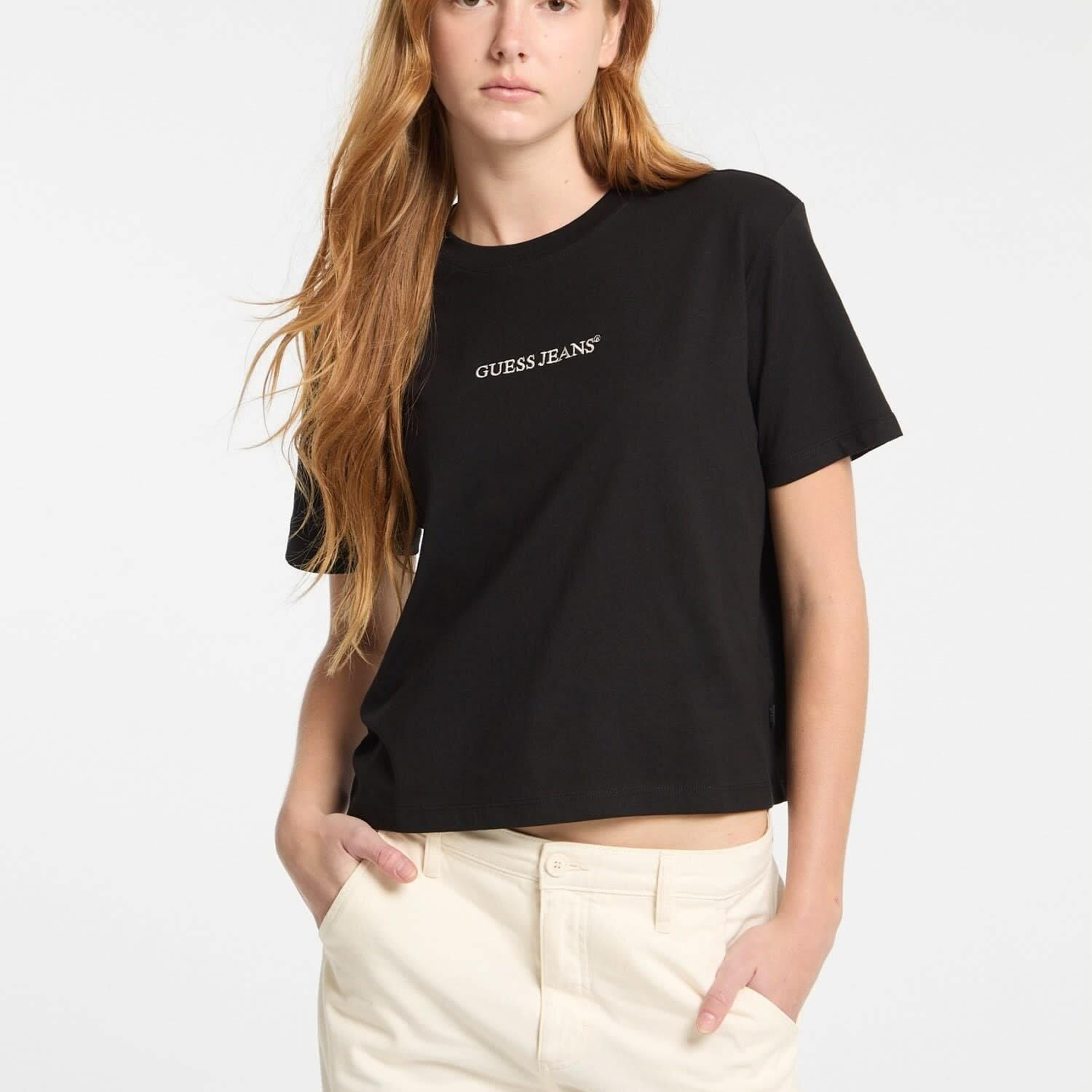 Guess Jeans Boxy Kadın Boxy Fit T-Shirt