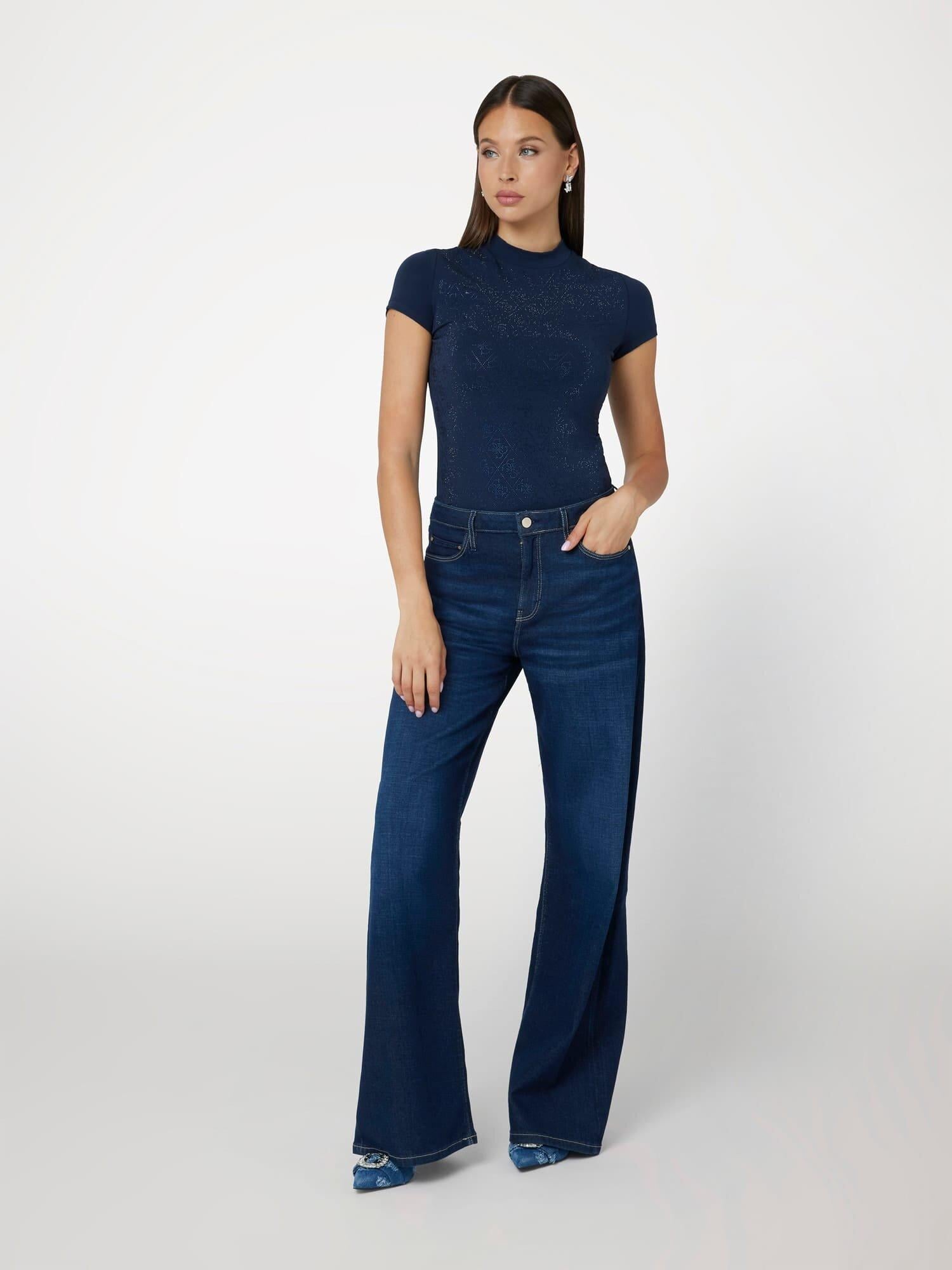 Mock Kadın Slim Fit T-Shirt