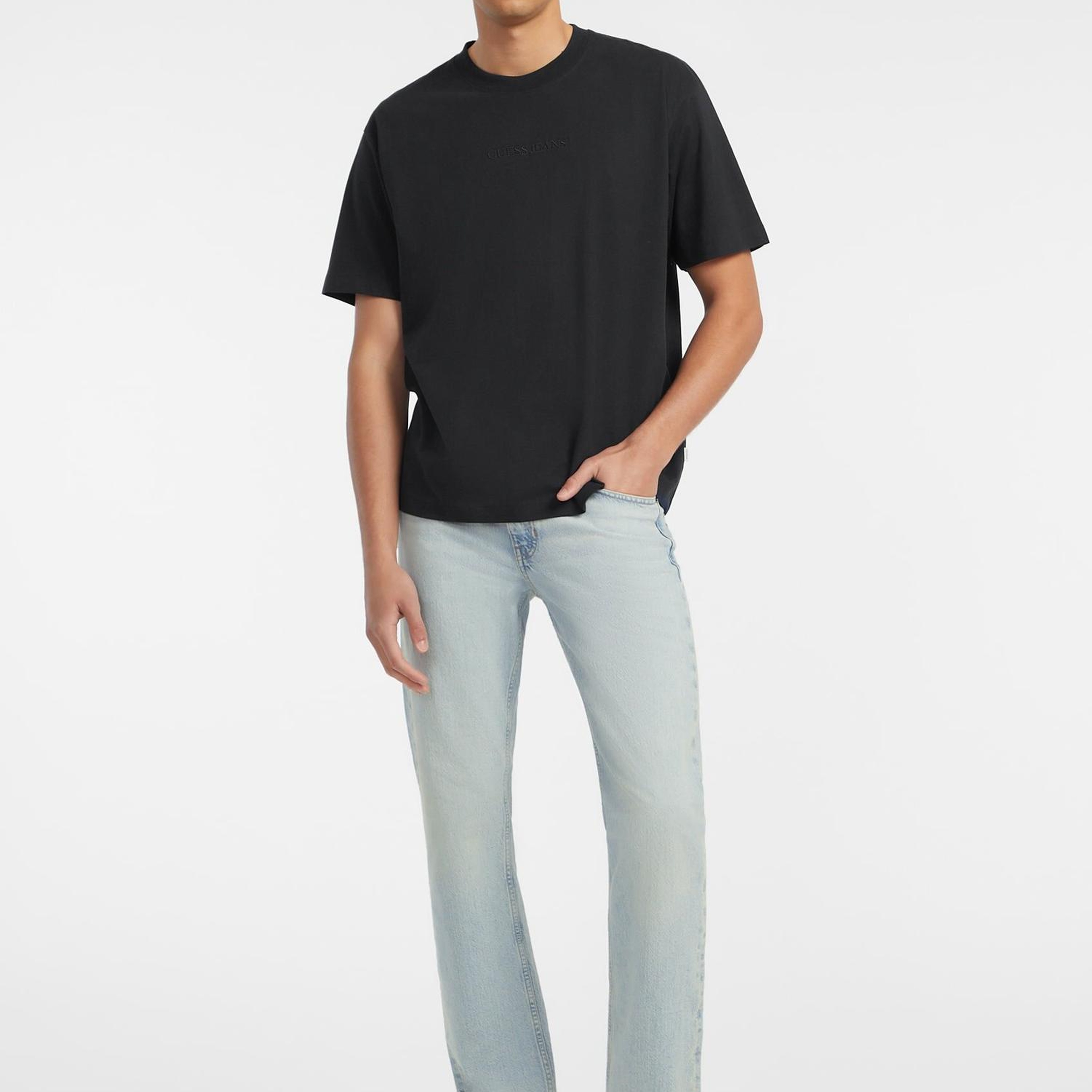 Guess Jeans Erkek Oversize Fit T-Shirt
