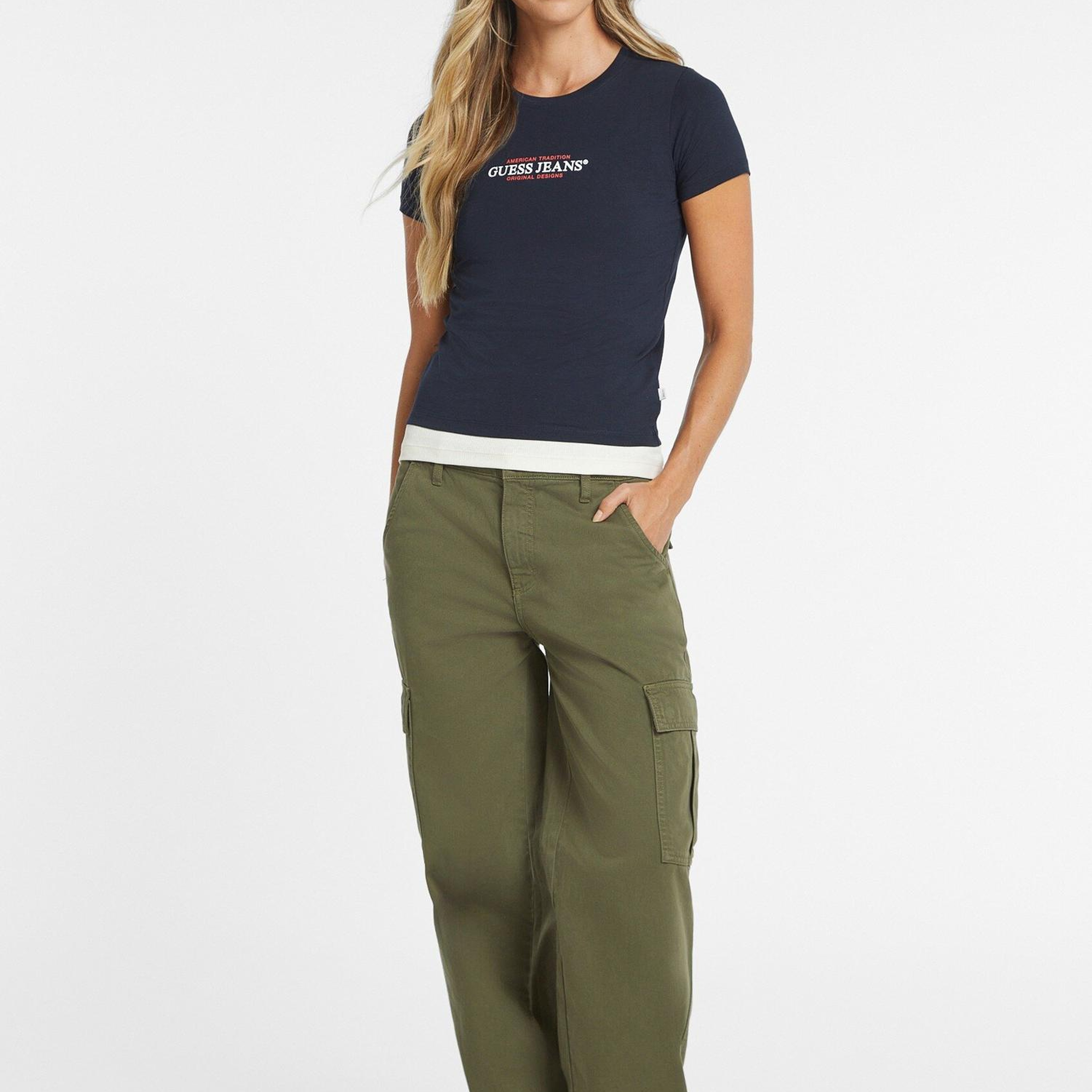 Guess Jeans Kadın Slim Fit T-Shirt