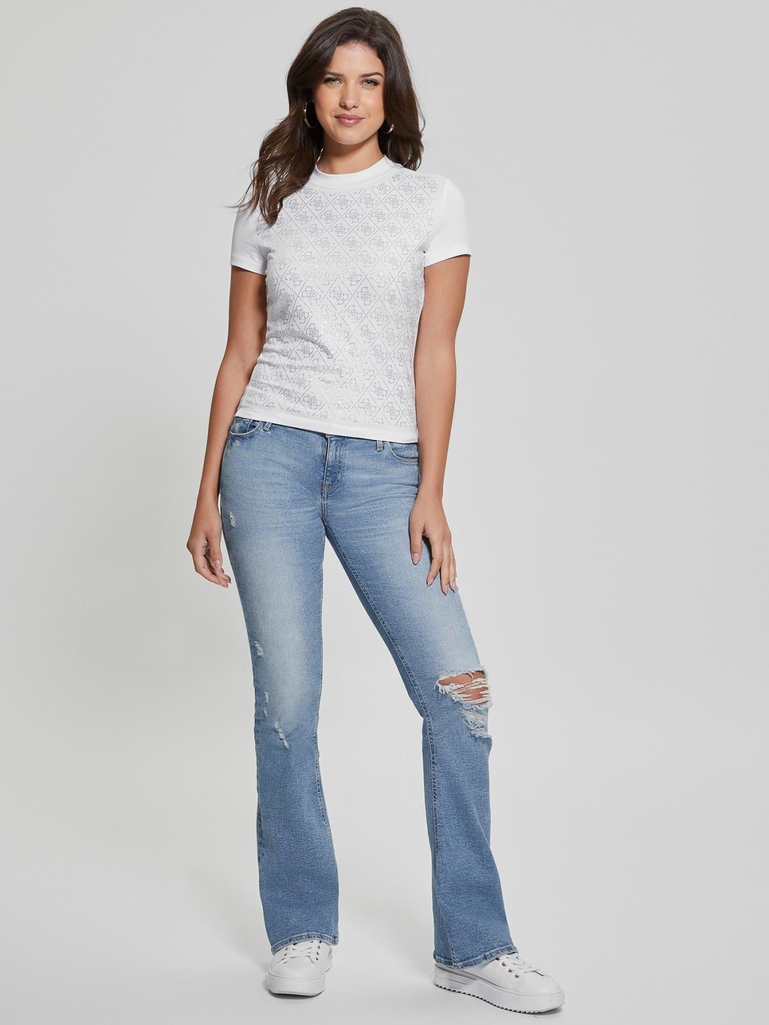 Mock Kadın Slim Fit T-Shirt