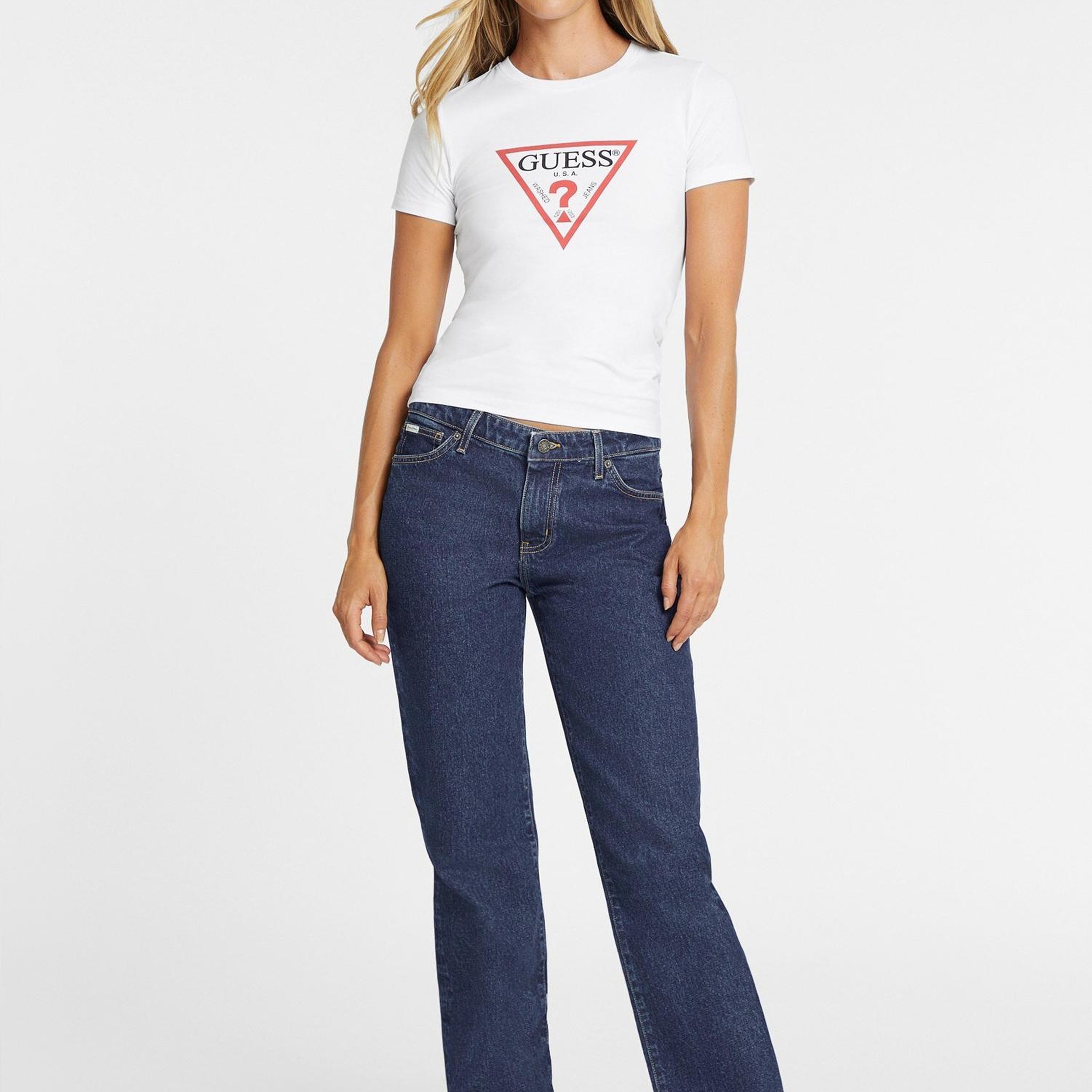 Guess Jeans Kadın Slim Fit T-Shirt