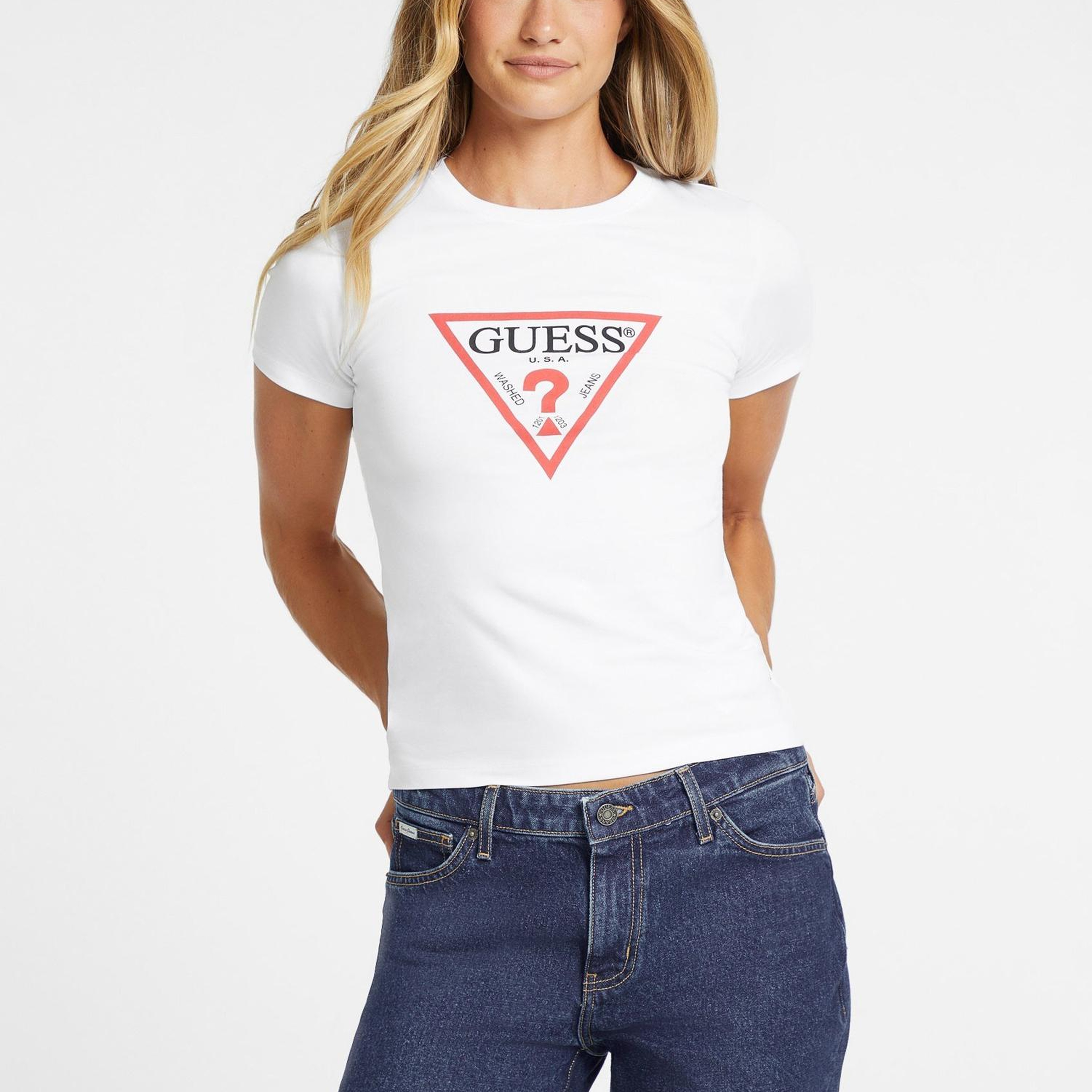 Guess Jeans Kadın Slim Fit T-Shirt