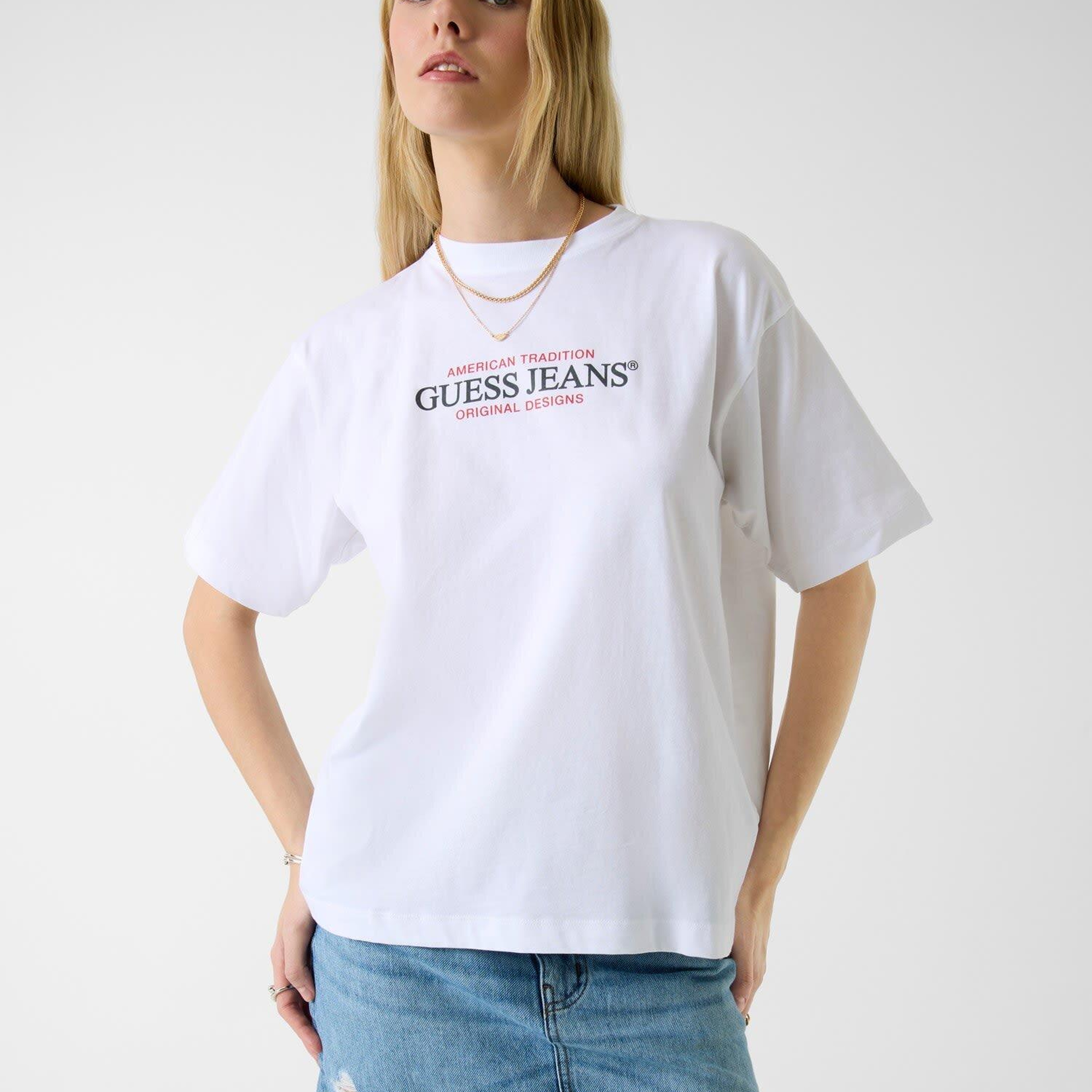 Guess Jeans Kadın Oversize Fit T-Shirt