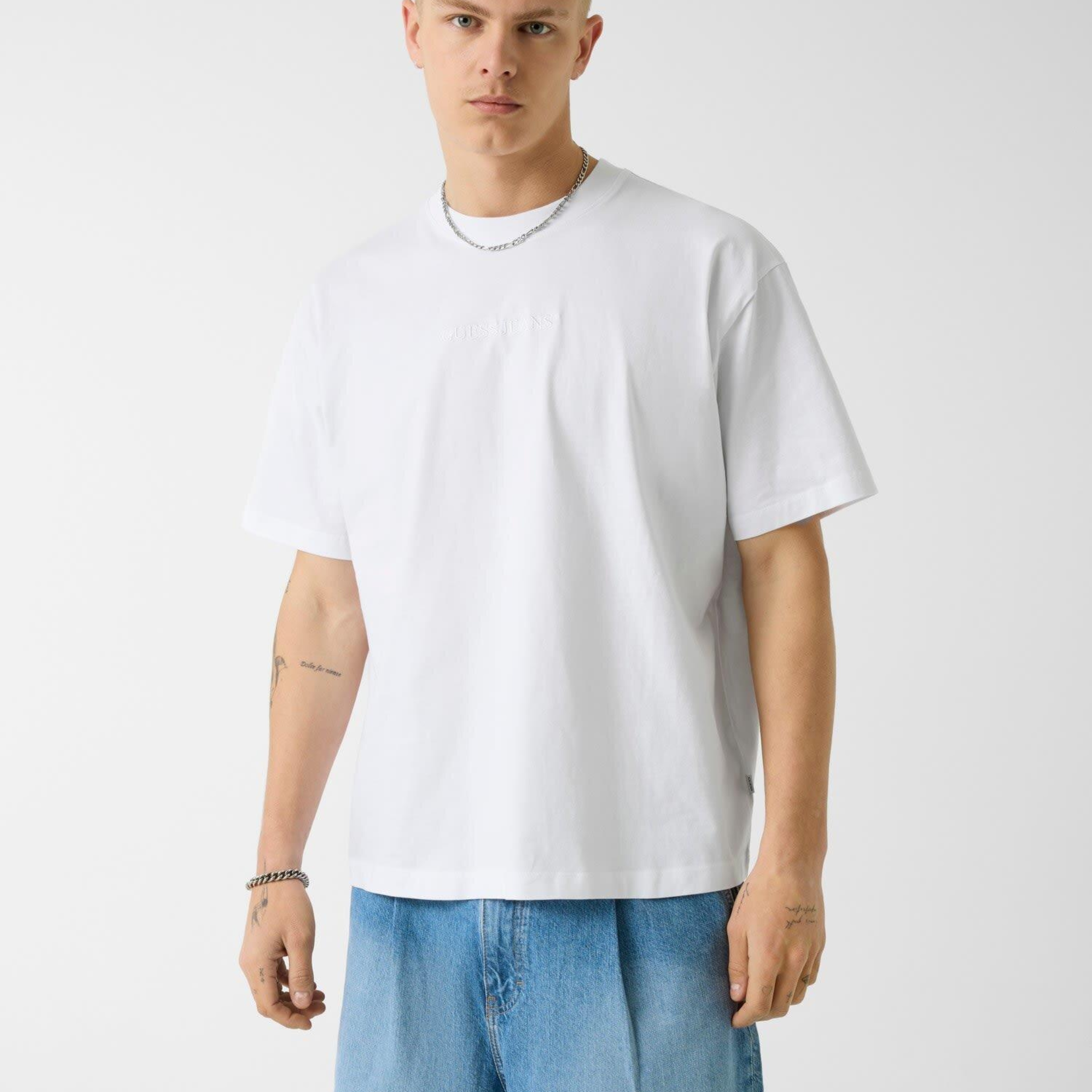 Guess Jeans Erkek Oversize Fit T-Shirt