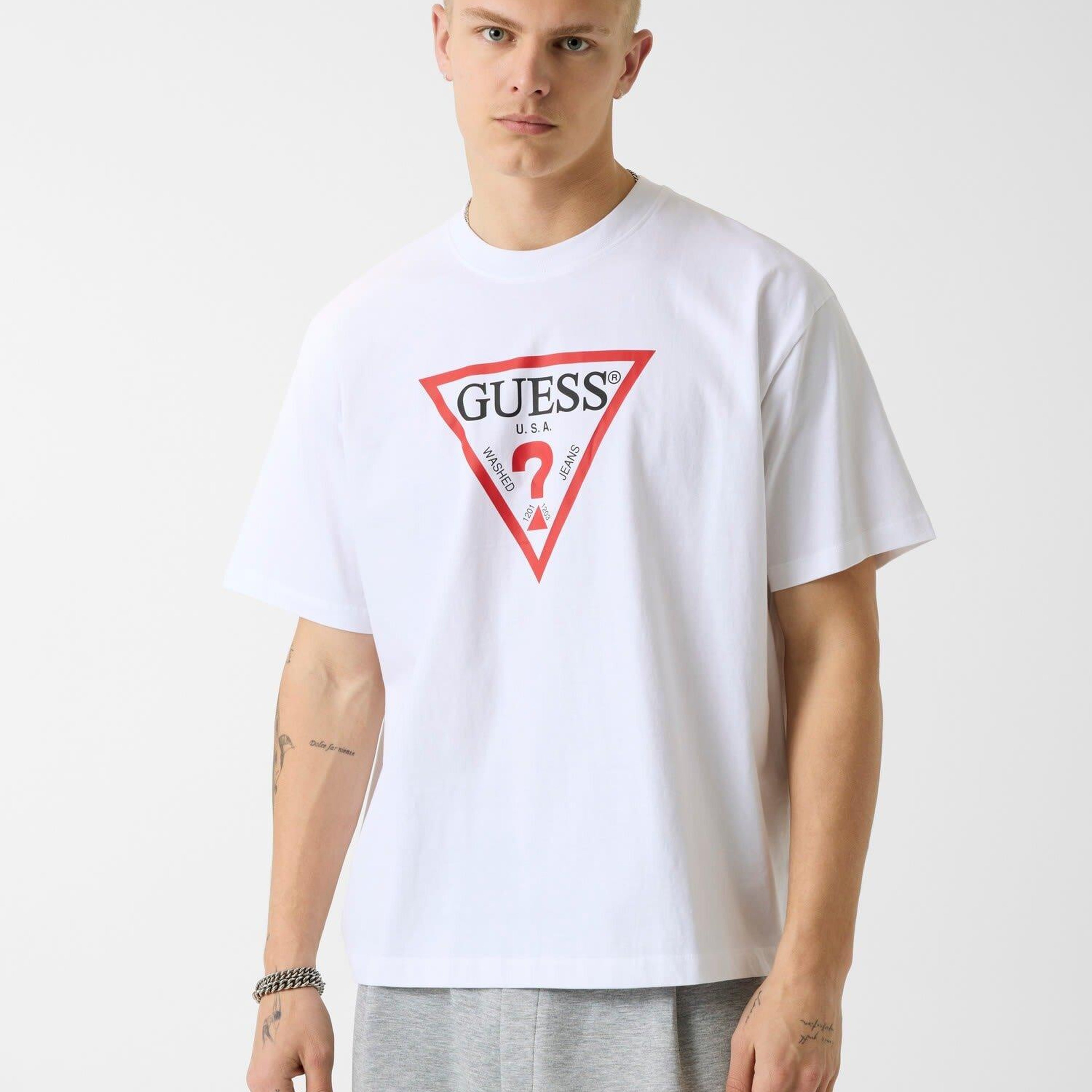 Guess Jeans Erkek Oversize Fit T-Shirt