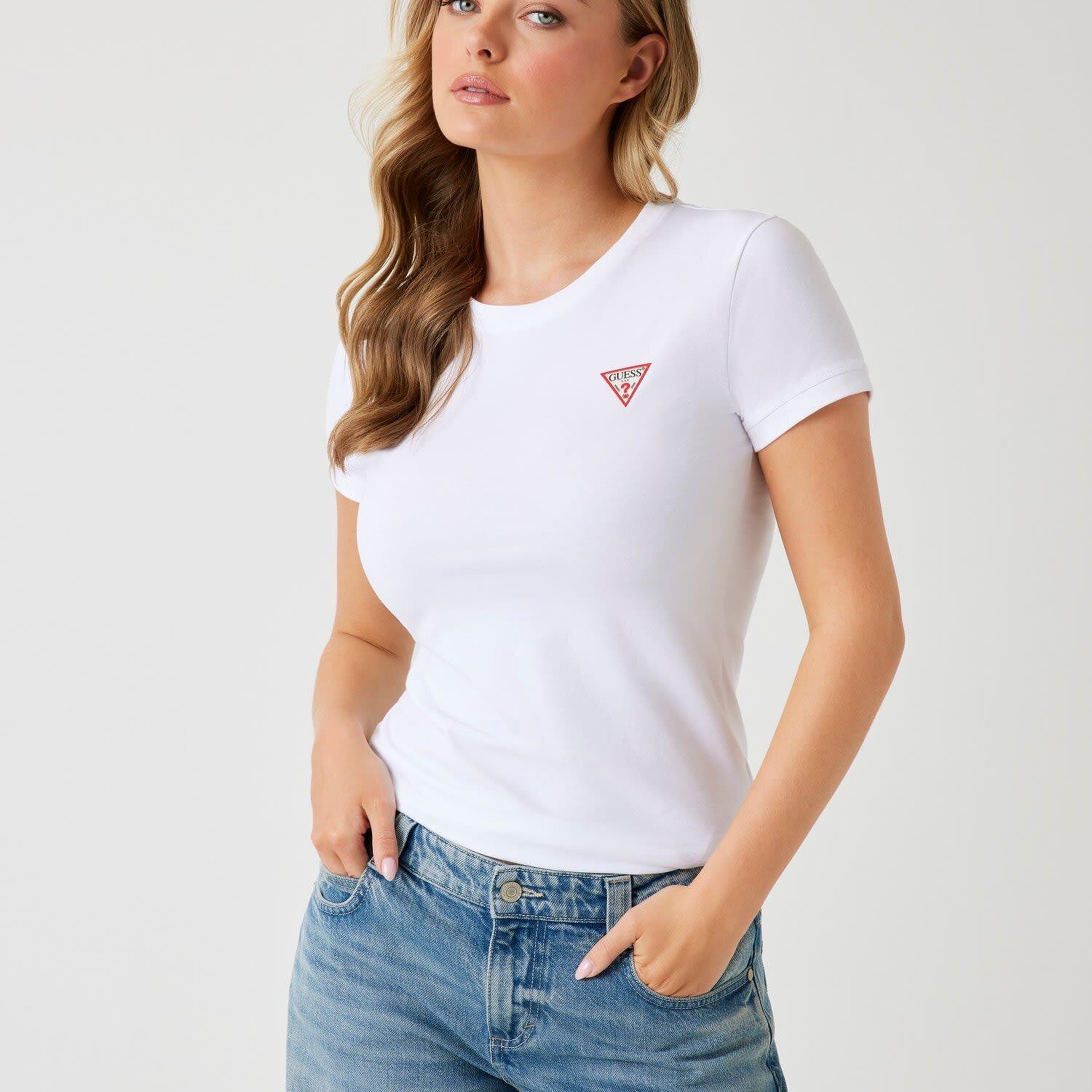 Mini Triangle Kadın Slim Fit T-Shirt