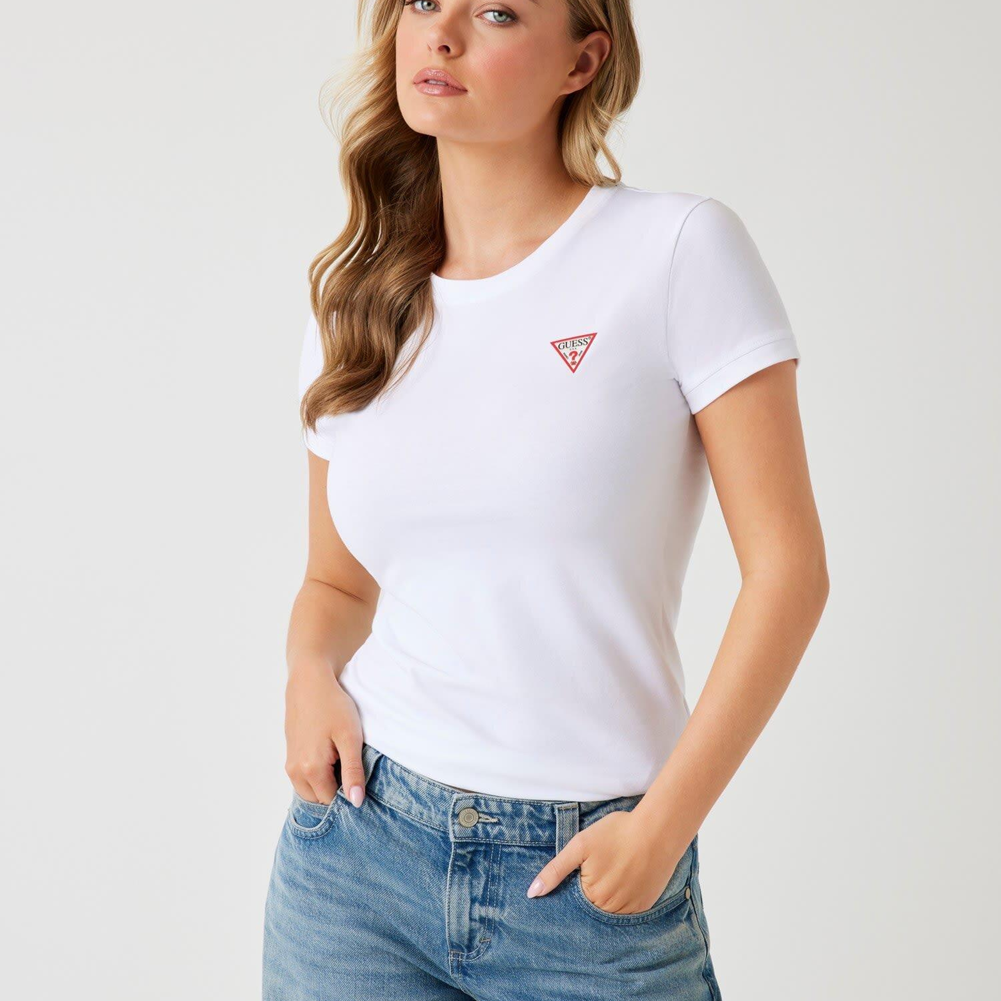 Mini Triangle Kadın Slim Fit T-Shirt