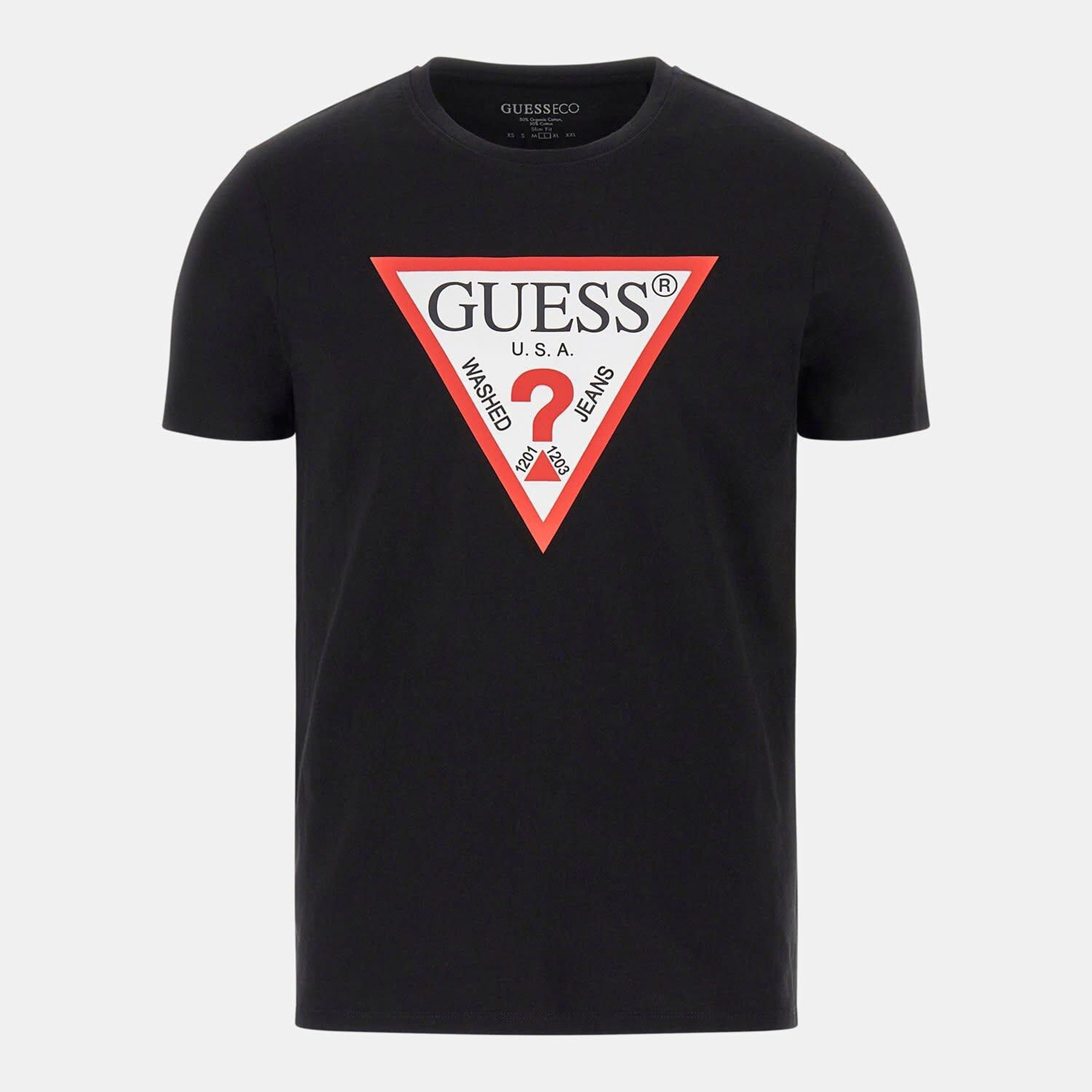 Original Logo Erkek Slim Fit T-Shirt