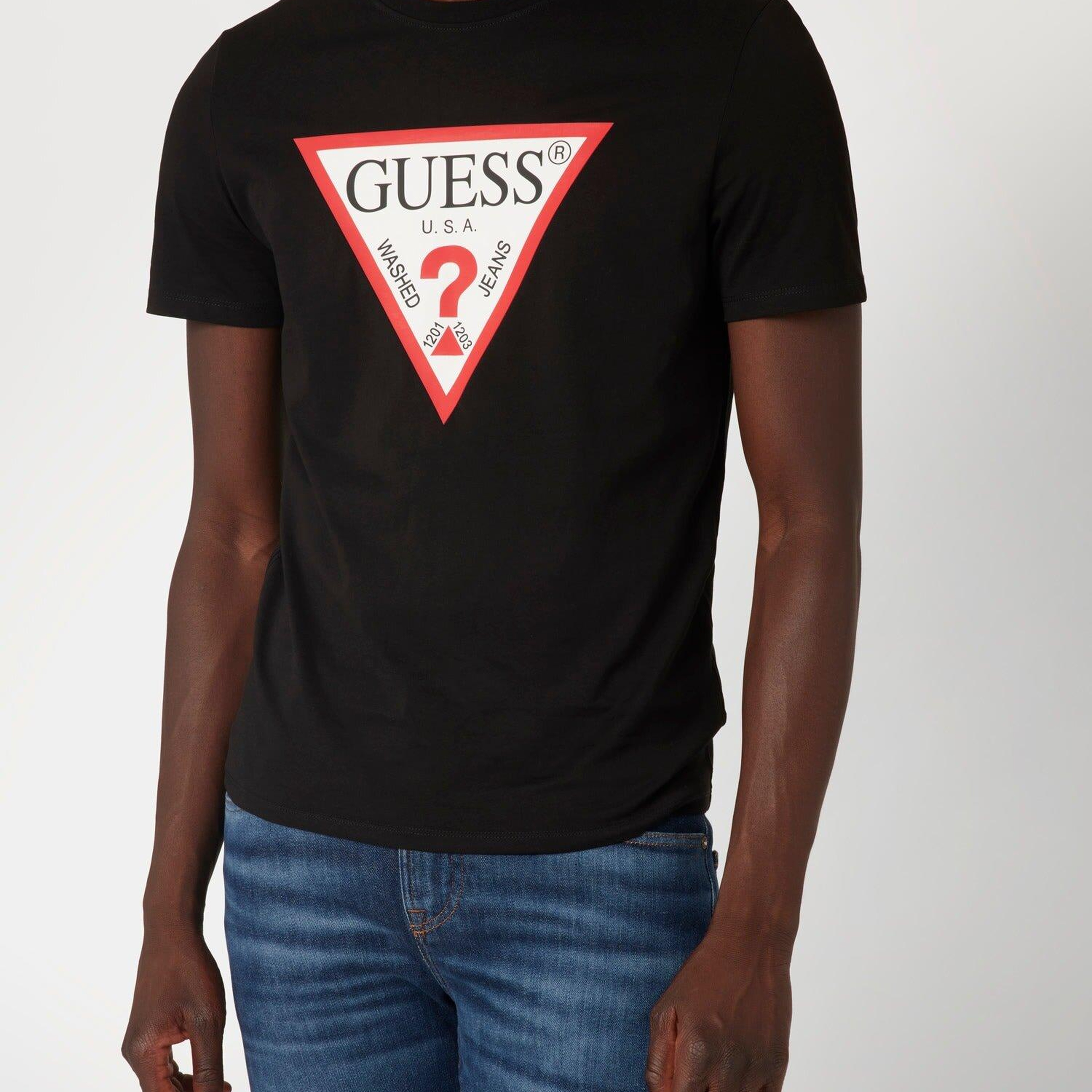 Original Logo Erkek Slim Fit T-Shirt