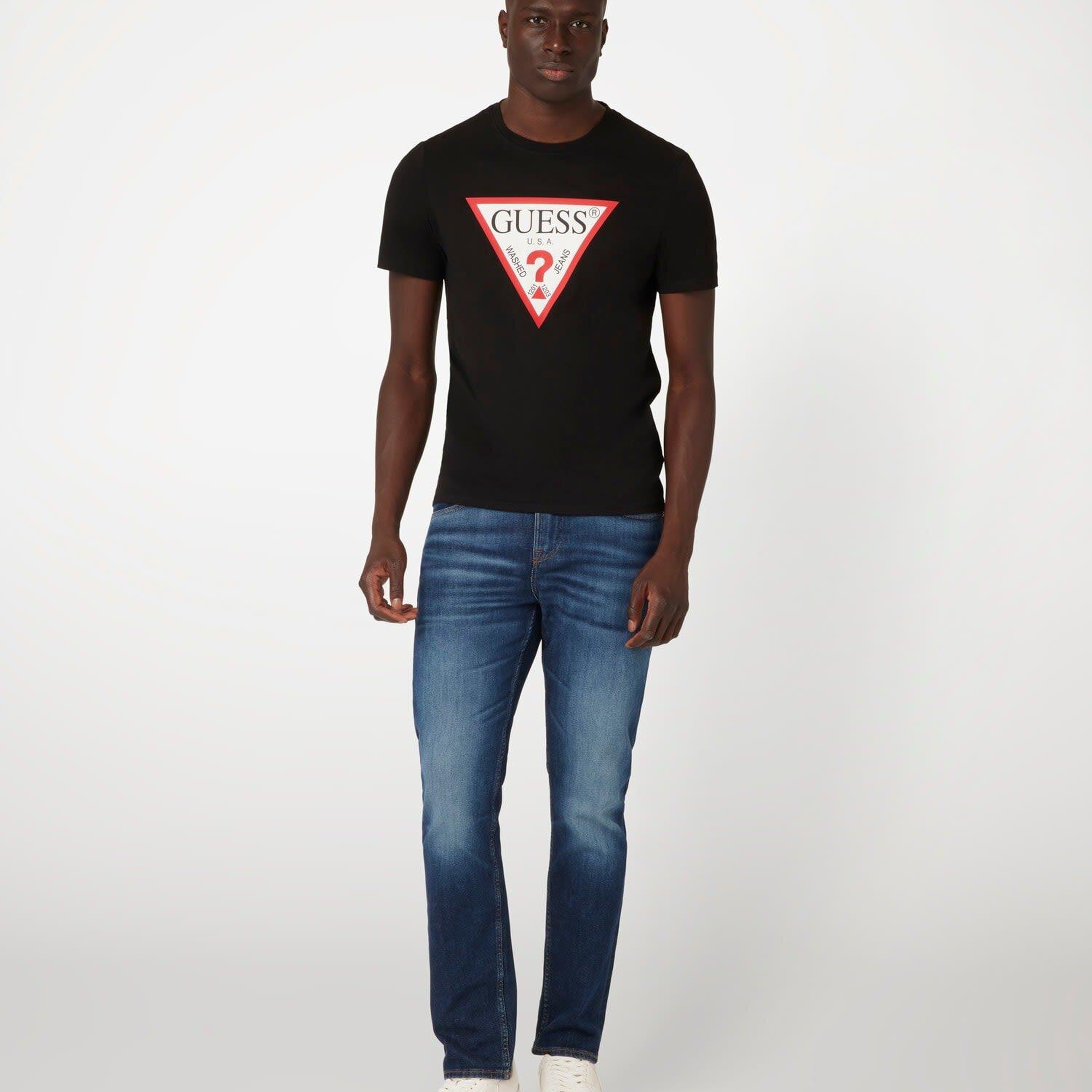 Original Logo Erkek Slim Fit T-Shirt