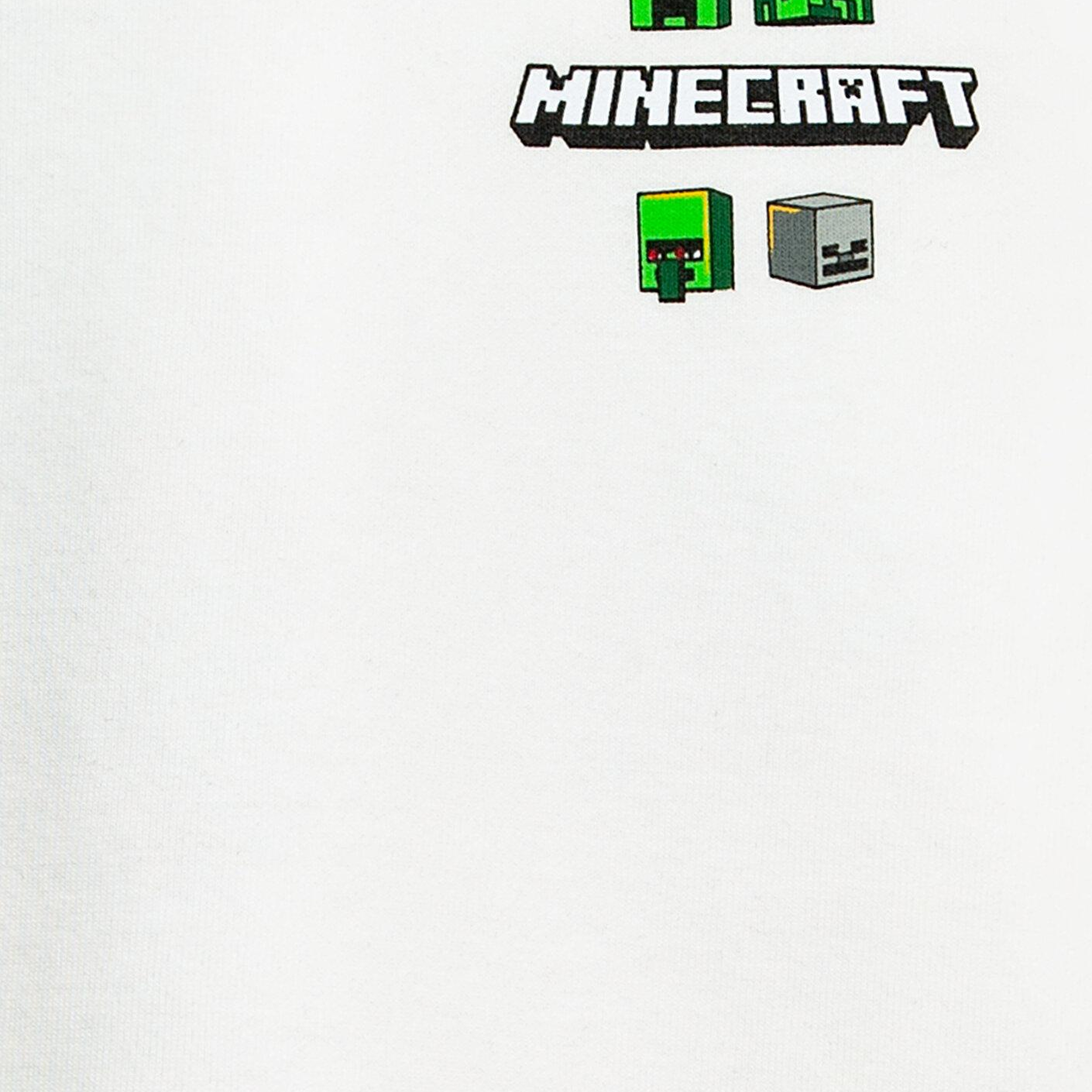 Mavi Minecraft Baskılı Kapüşonlu Sweatshirt 6S10189-70057