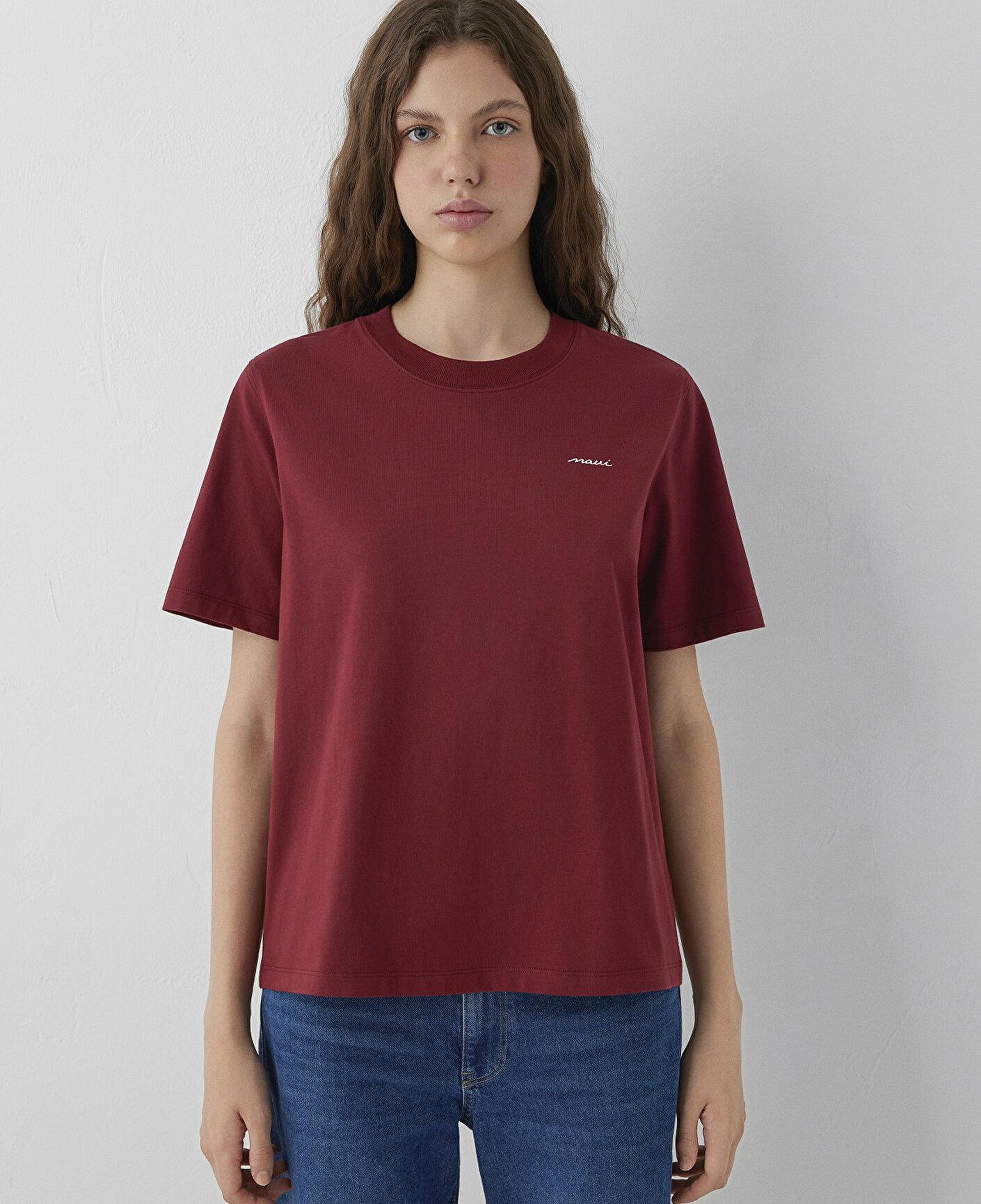 Mavi Mavi Baskılı Kırmızı Tişört Regular Fit / Normal Kesim 1614108-85633