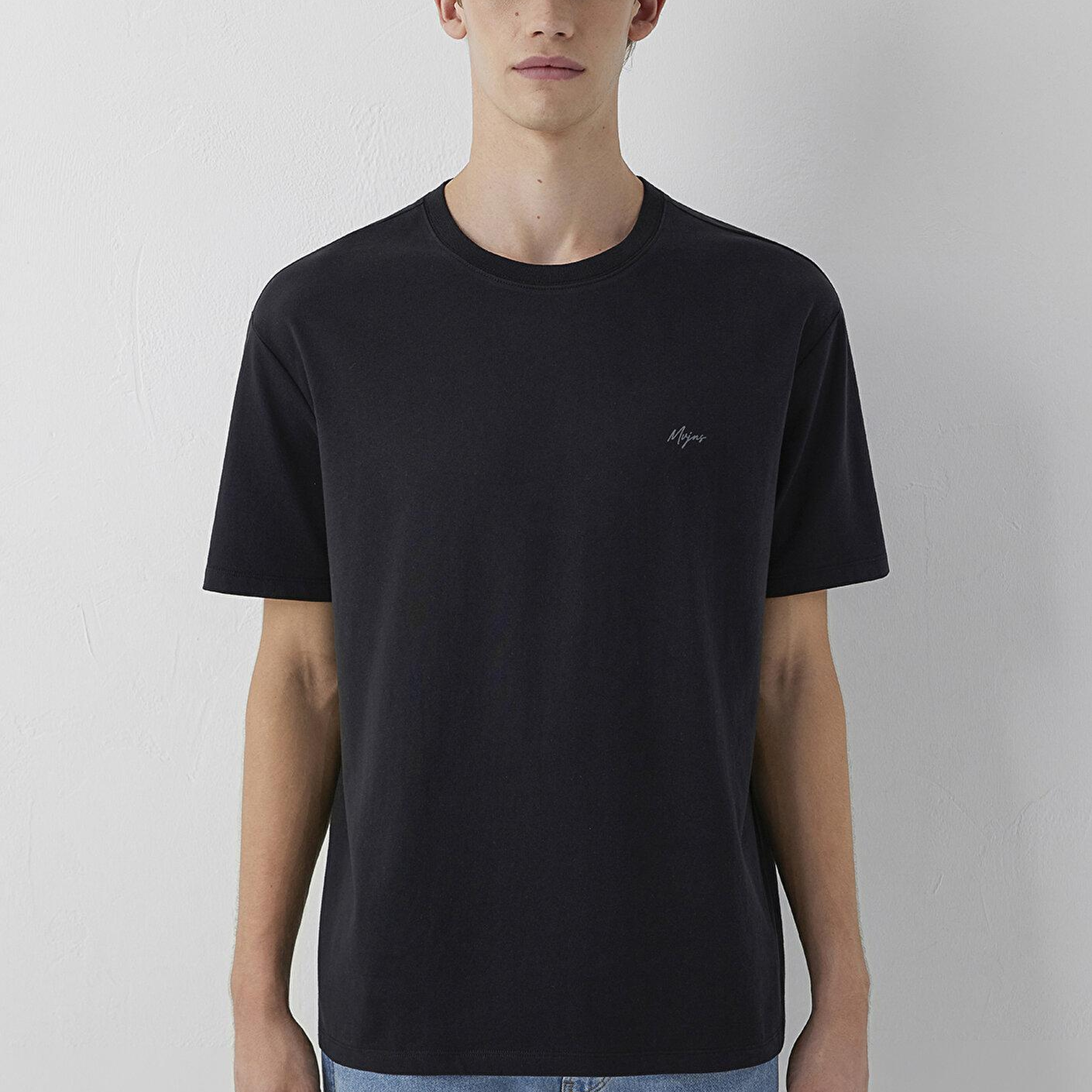 Mavi Mvjns Siyah Basic Tişört Loose Fit / Bol Rahat Kesim 0613680-900