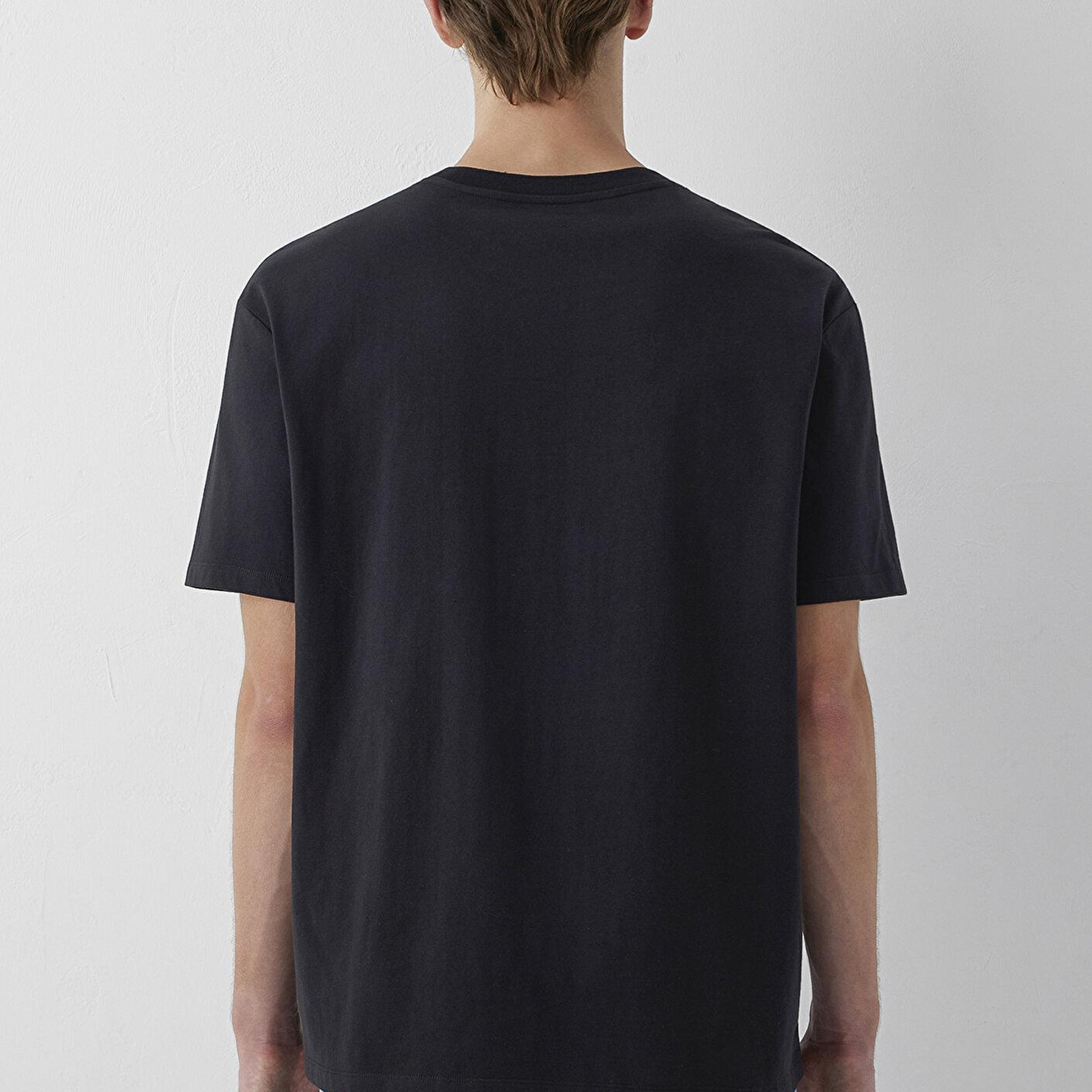 Mavi Mvjns Siyah Basic Tişört Loose Fit / Bol Rahat Kesim 0613680-900