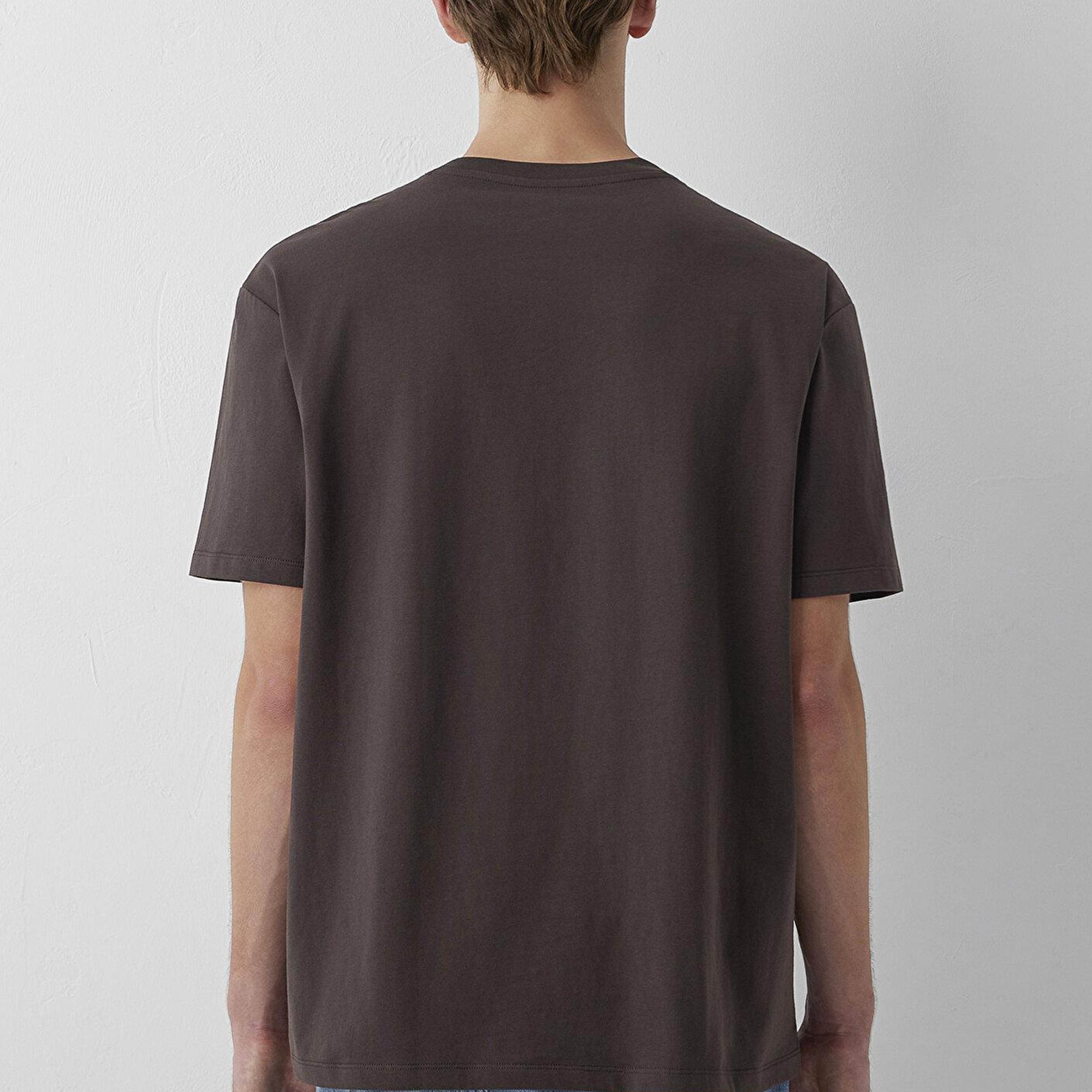 Mavi Mvjns Kahverengi Basic Tişört Loose Fit / Bol Rahat Kesim 0613680-70219