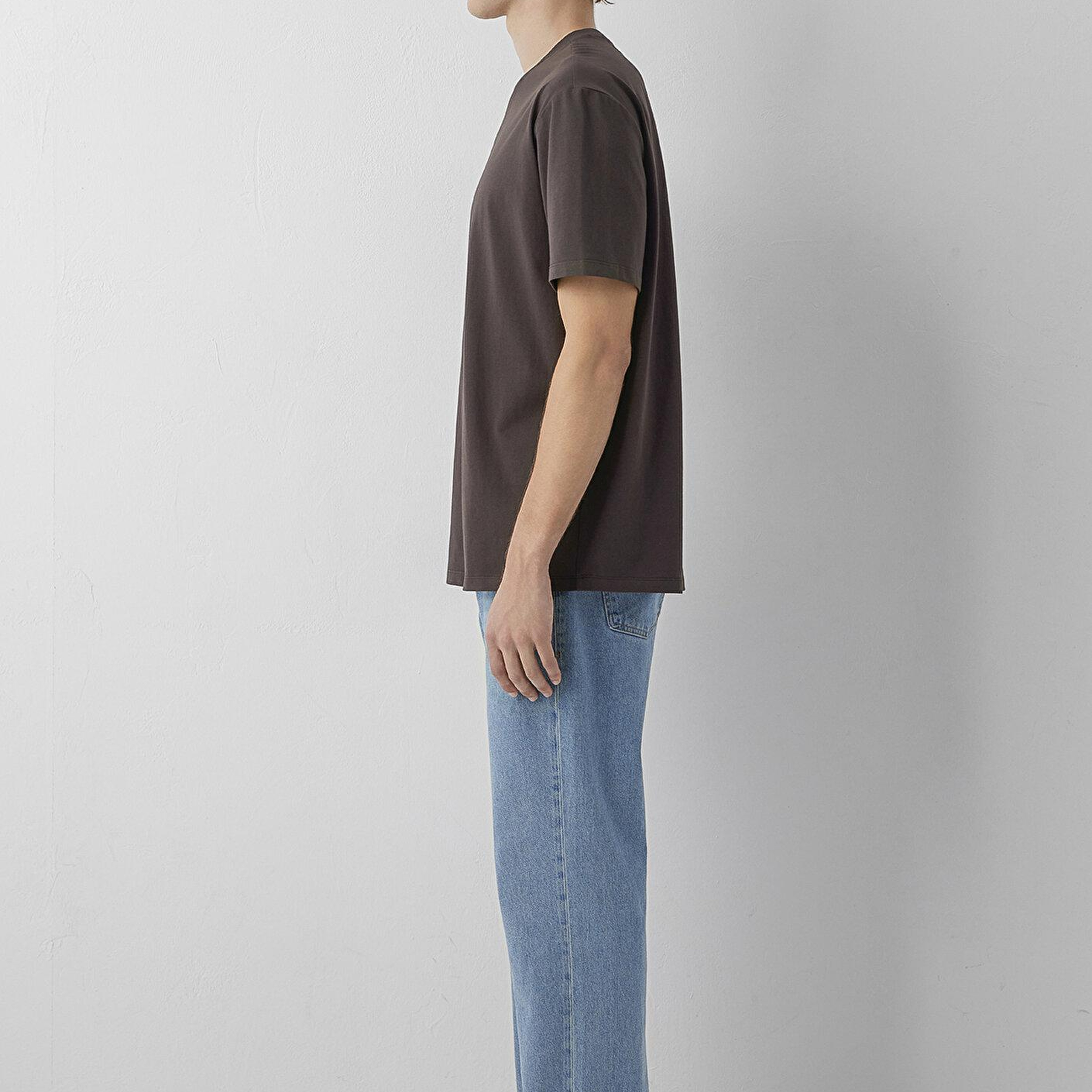 Mavi Mvjns Kahverengi Basic Tişört Loose Fit / Bol Rahat Kesim 0613680-70219