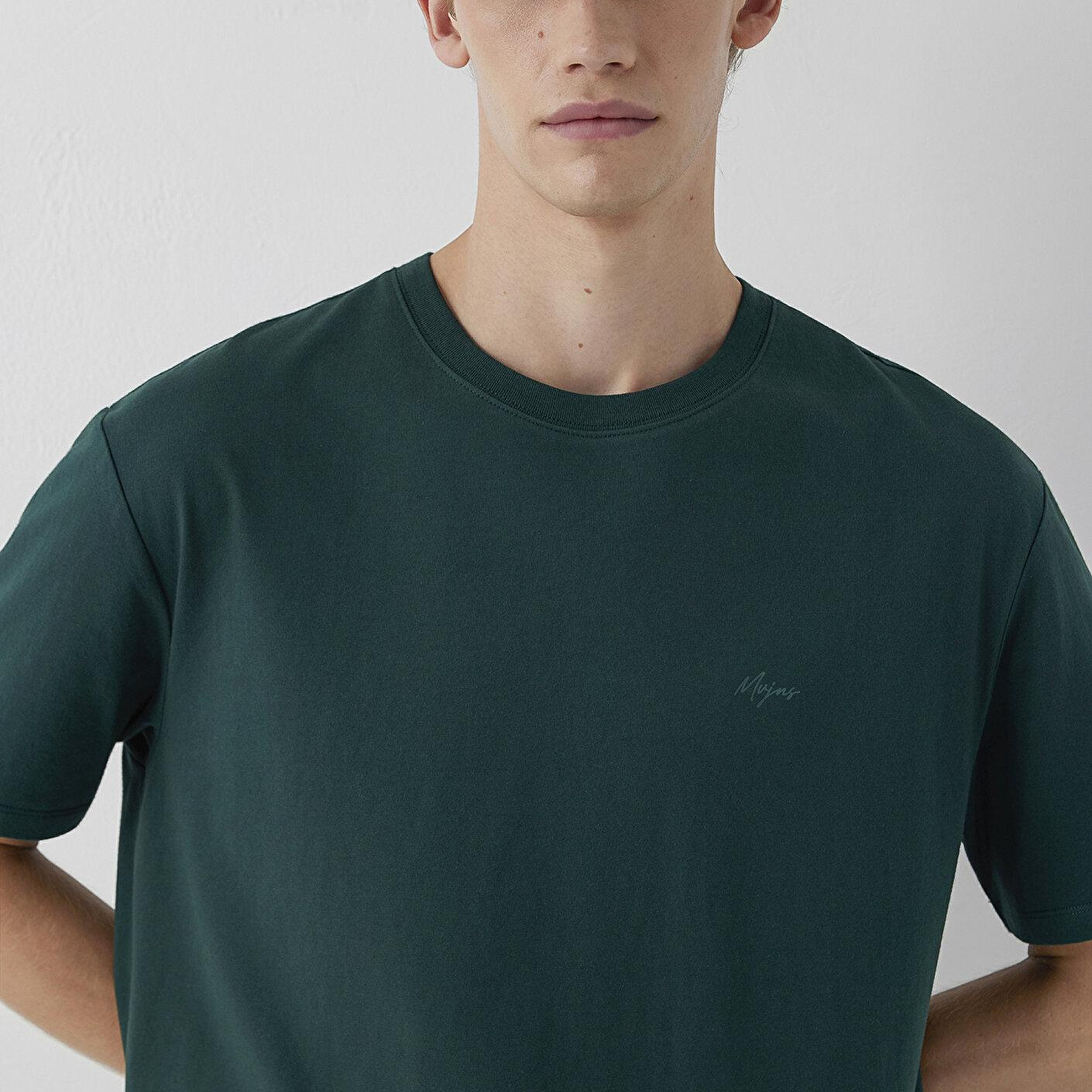 Mavi Mvjns Yeşil Basic Tişört Loose Fit / Bol Rahat Kesim 0613680-85173