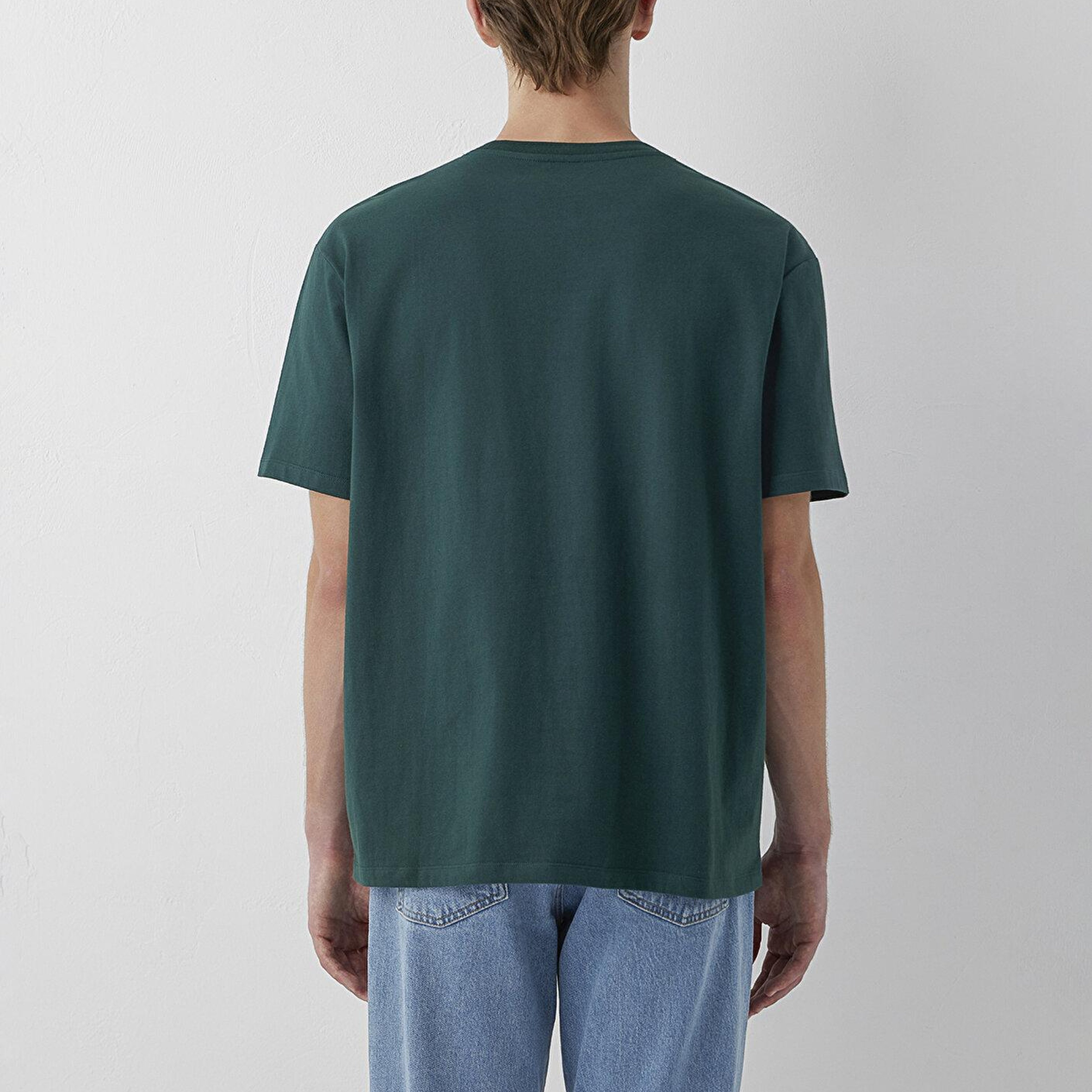 Mavi Mvjns Yeşil Basic Tişört Loose Fit / Bol Rahat Kesim 0613680-85173