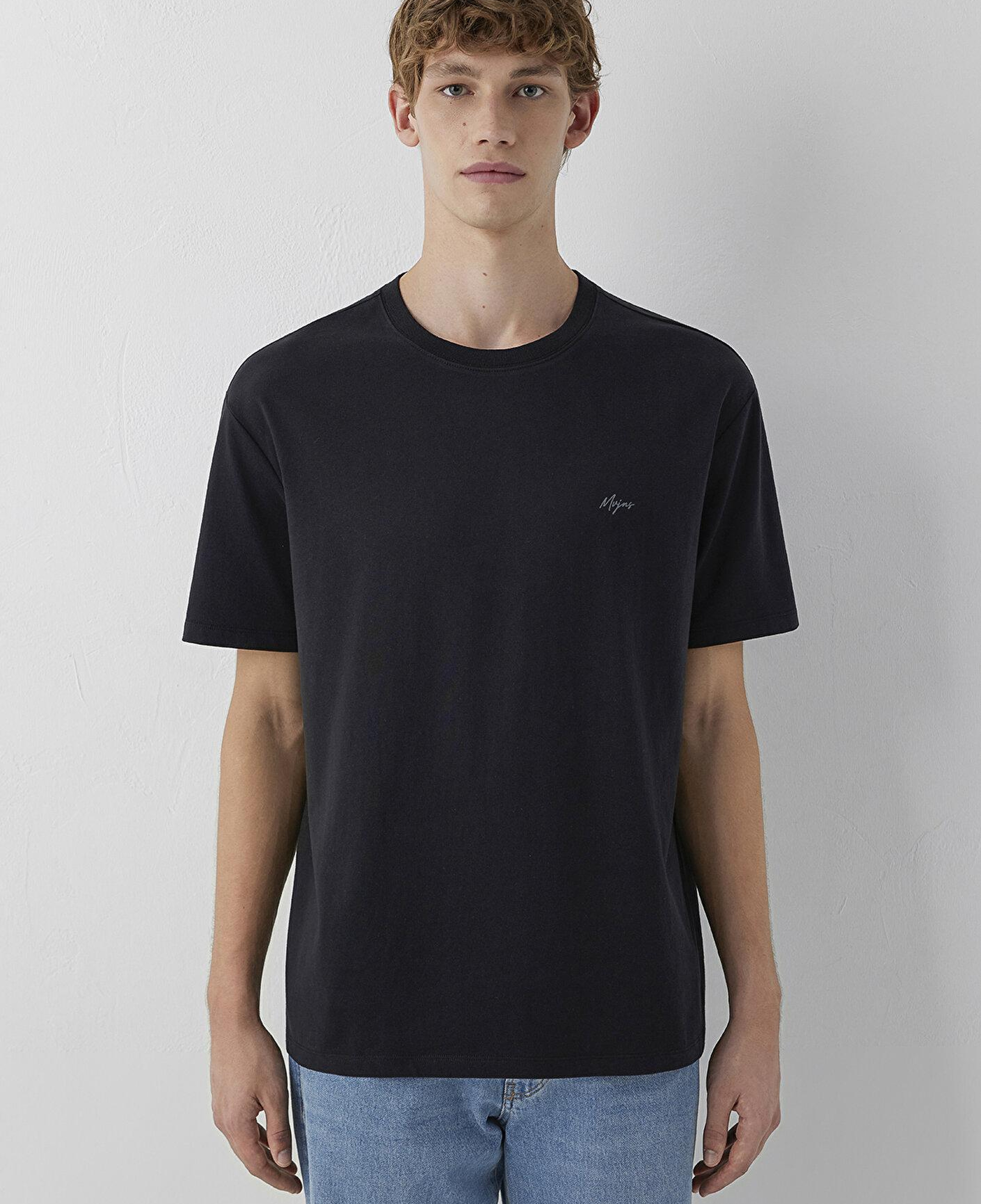 Mavi Mvjns Siyah Basic Tişört Loose Fit / Bol Rahat Kesim 0613680-900