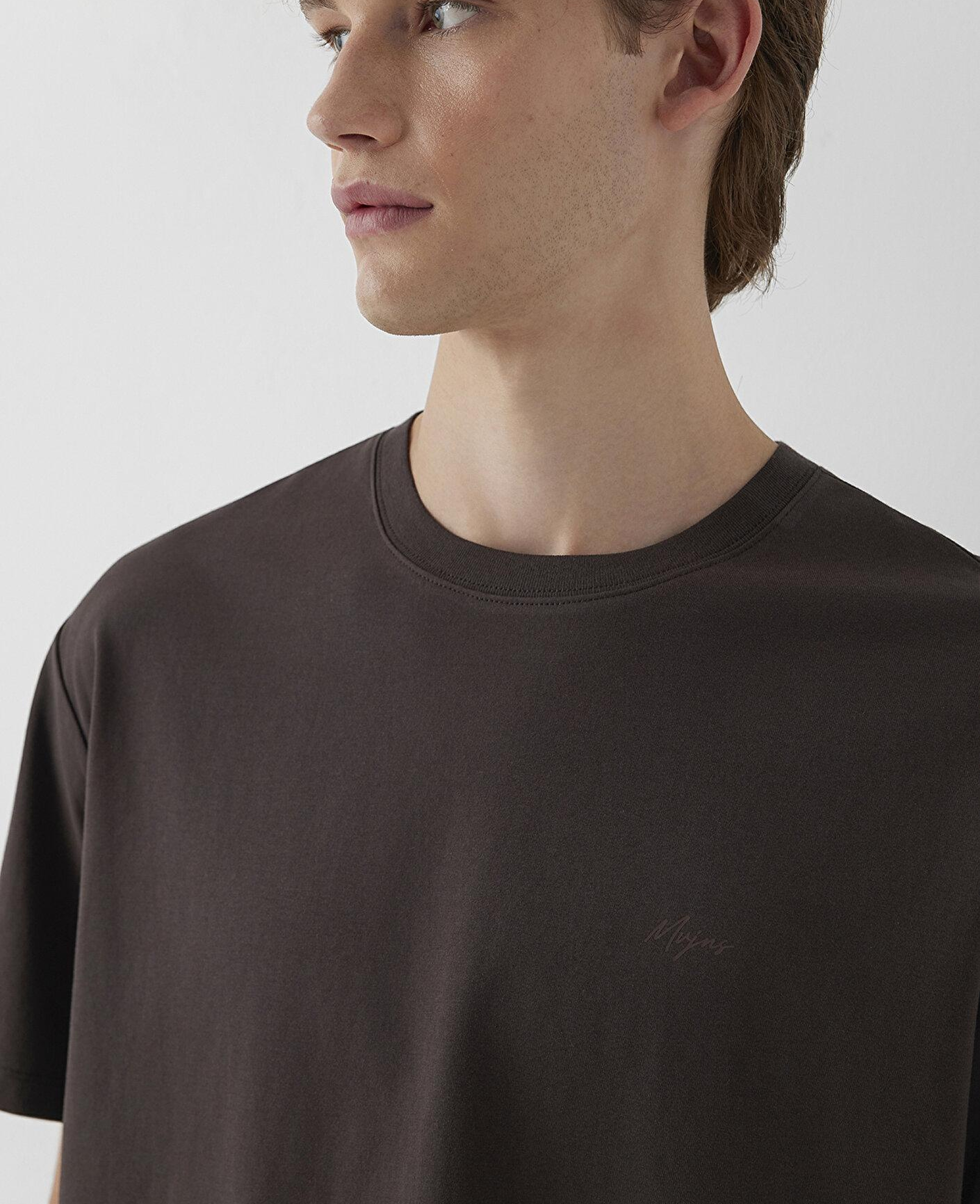 Mavi Mvjns Kahverengi Basic Tişört Loose Fit / Bol Rahat Kesim 0613680-70219